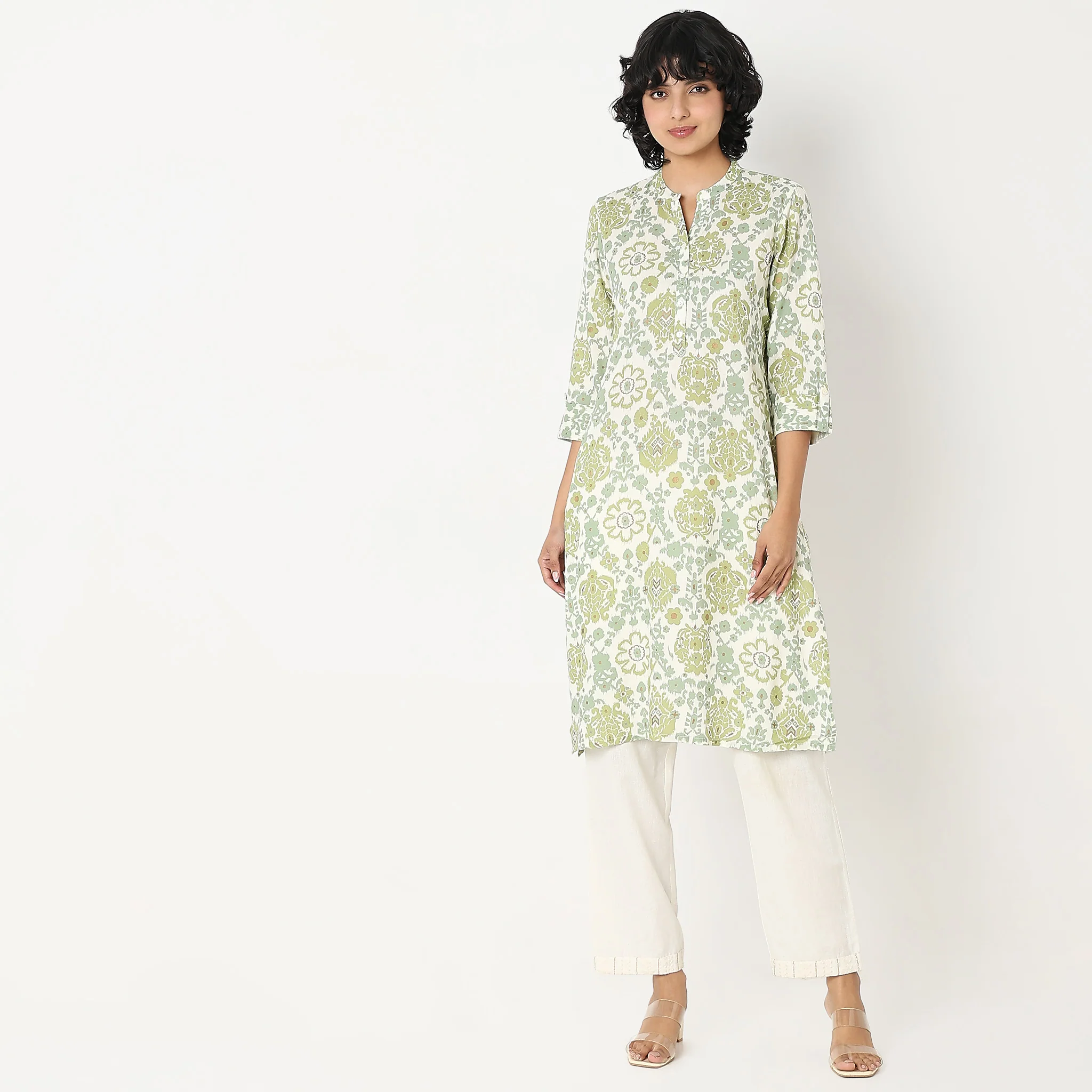 Straight Fit Printed Kurta - Image 7