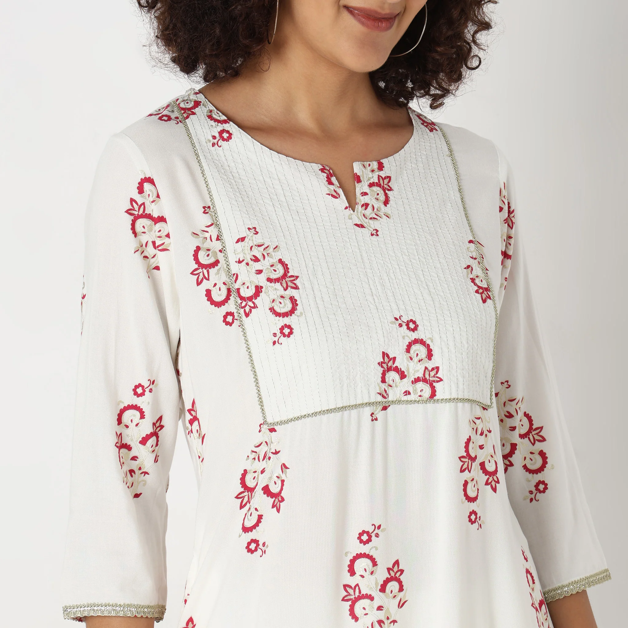 Straight Fit Printed Kurta - Image 9