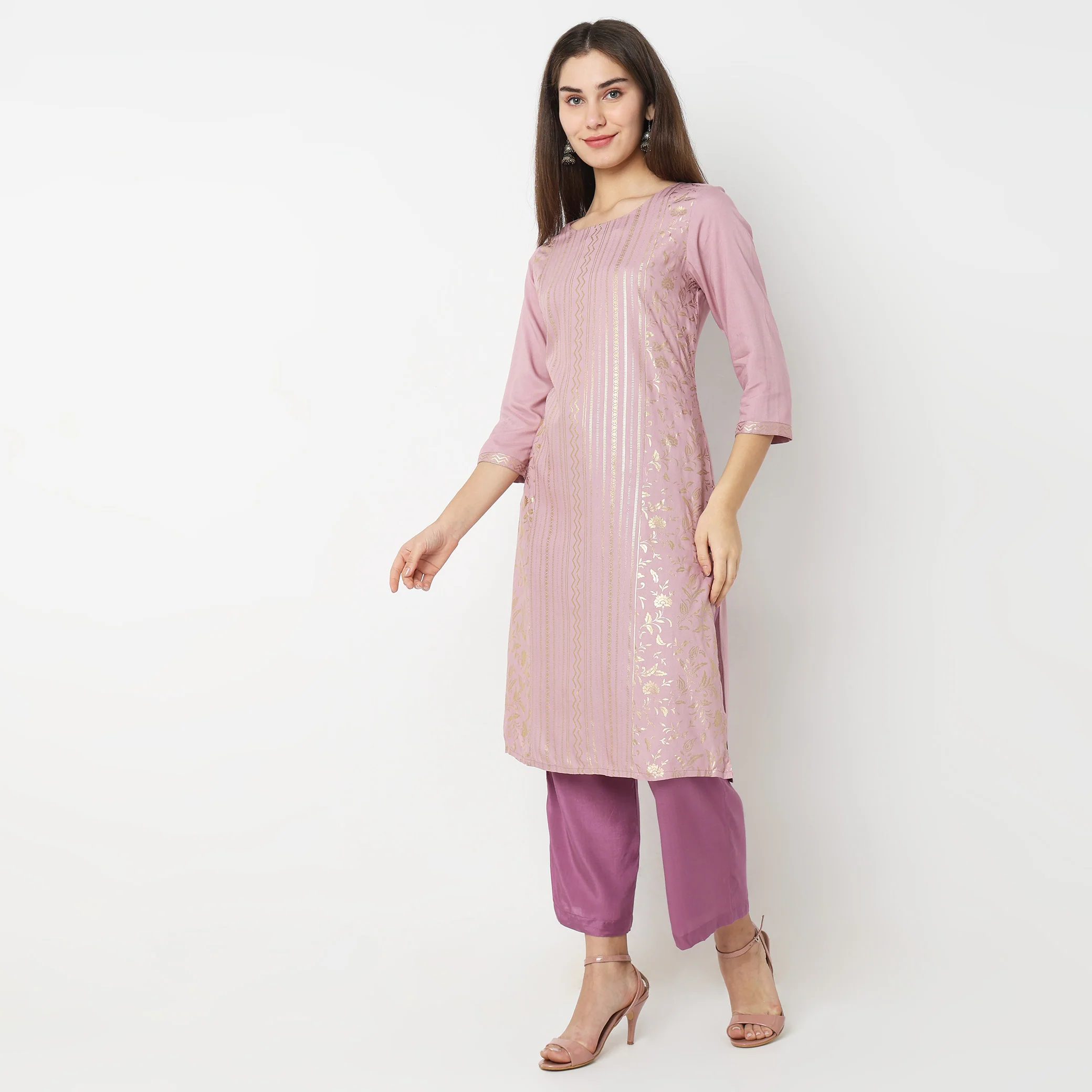 Straight Fit Printed Kurta - Image 5