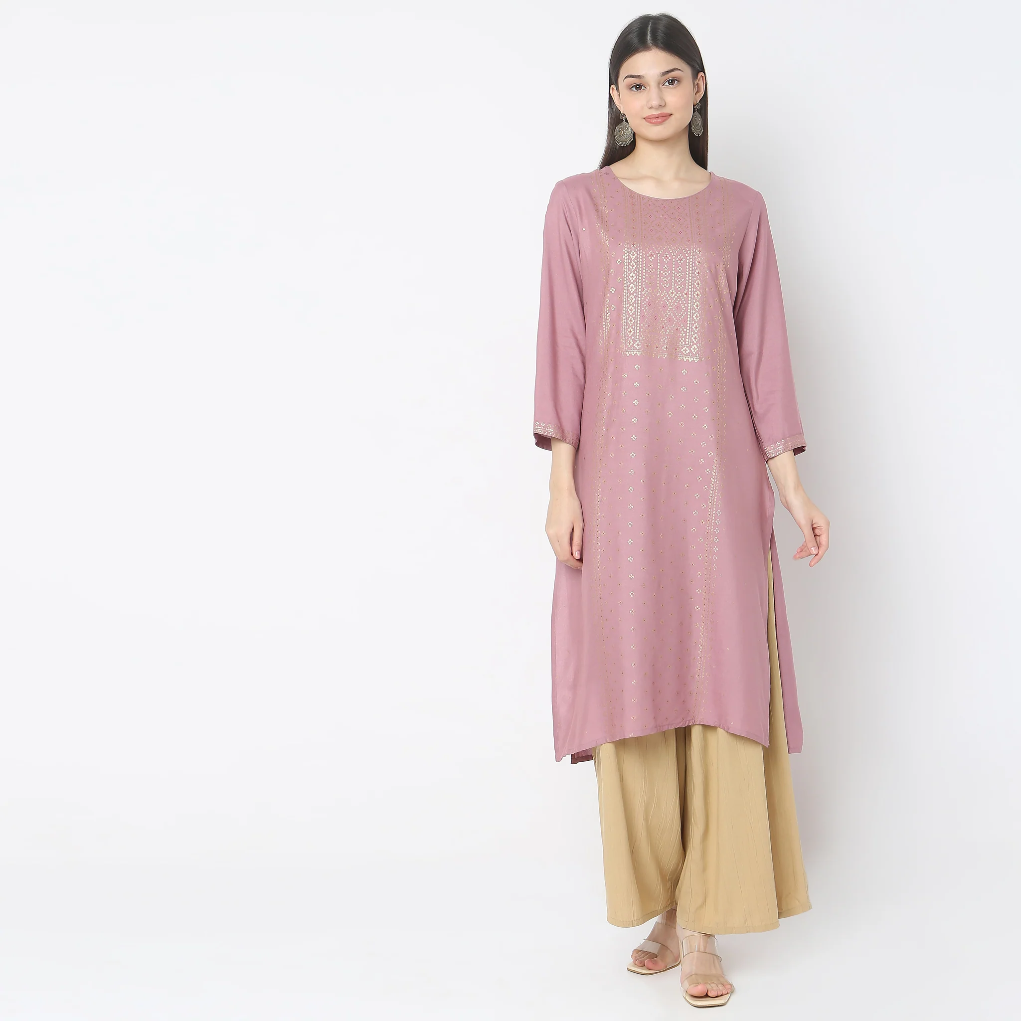 Straight Fit Printed Kurta - Image 2