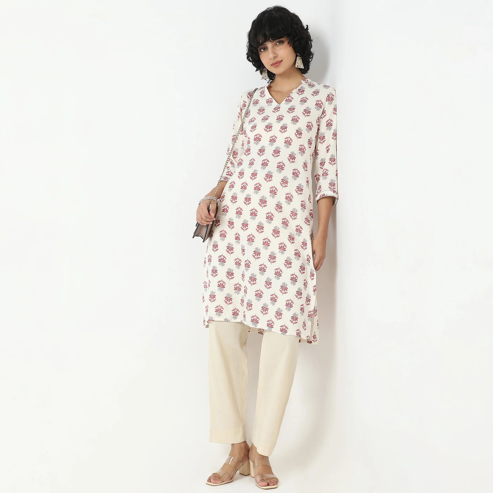 Straight Fit Printed Kurta