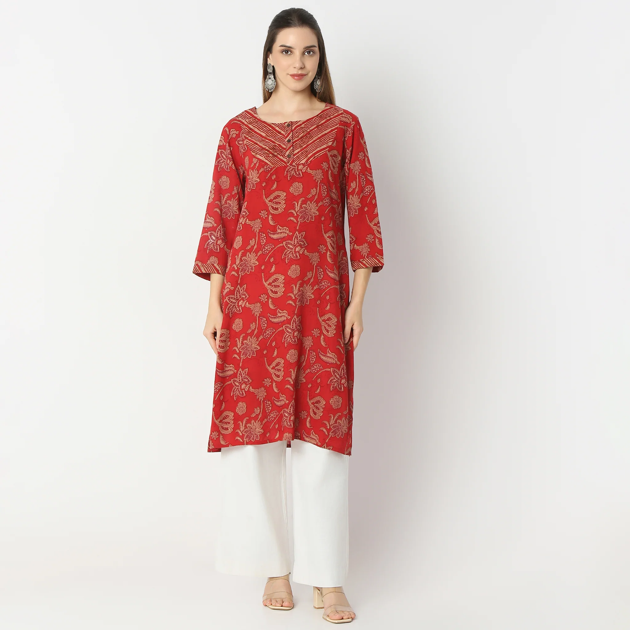 Straight Fit Printed Kurta - Image 7