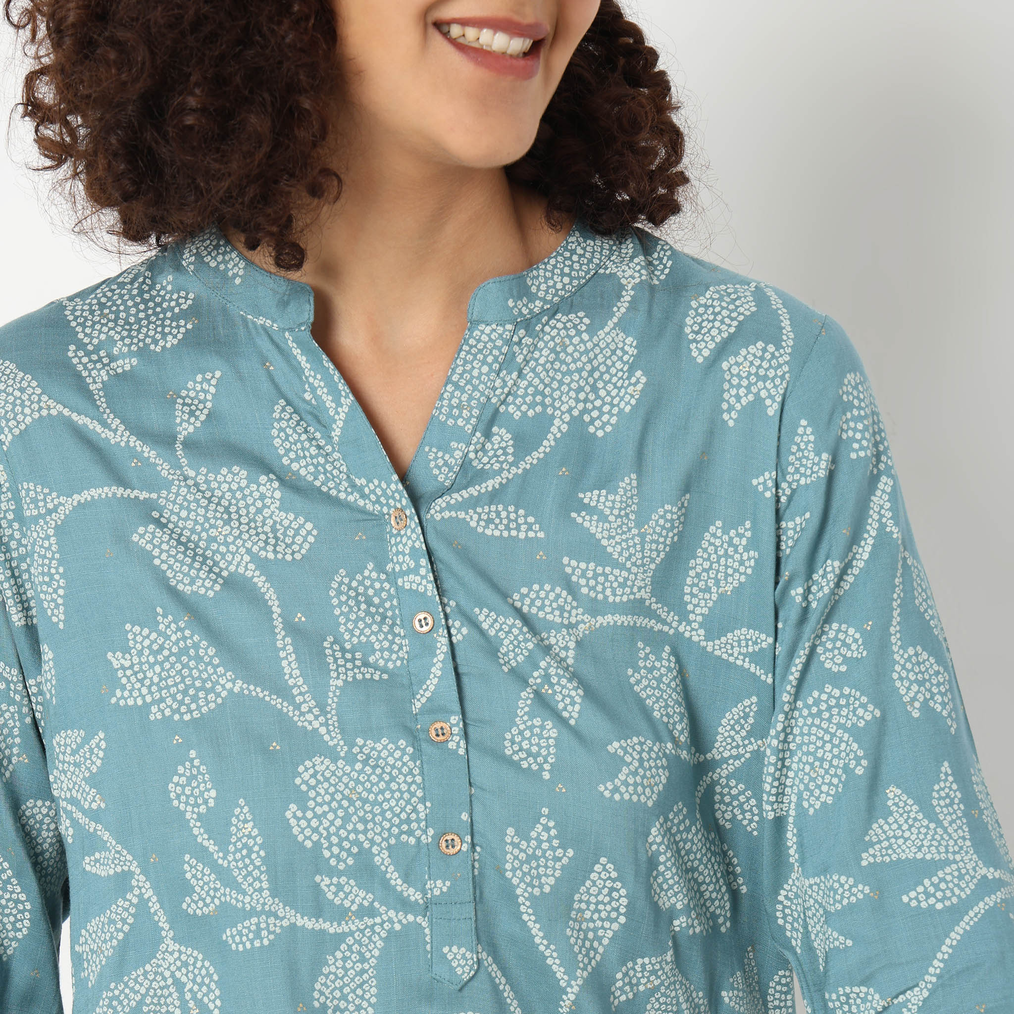 Straight Fit Printed Kurta - Image 4