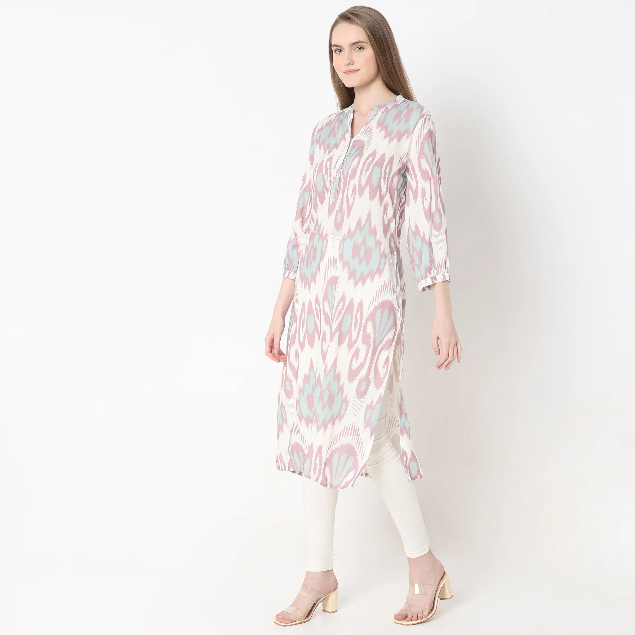 Straight Fit Printed Kurta - Image 5
