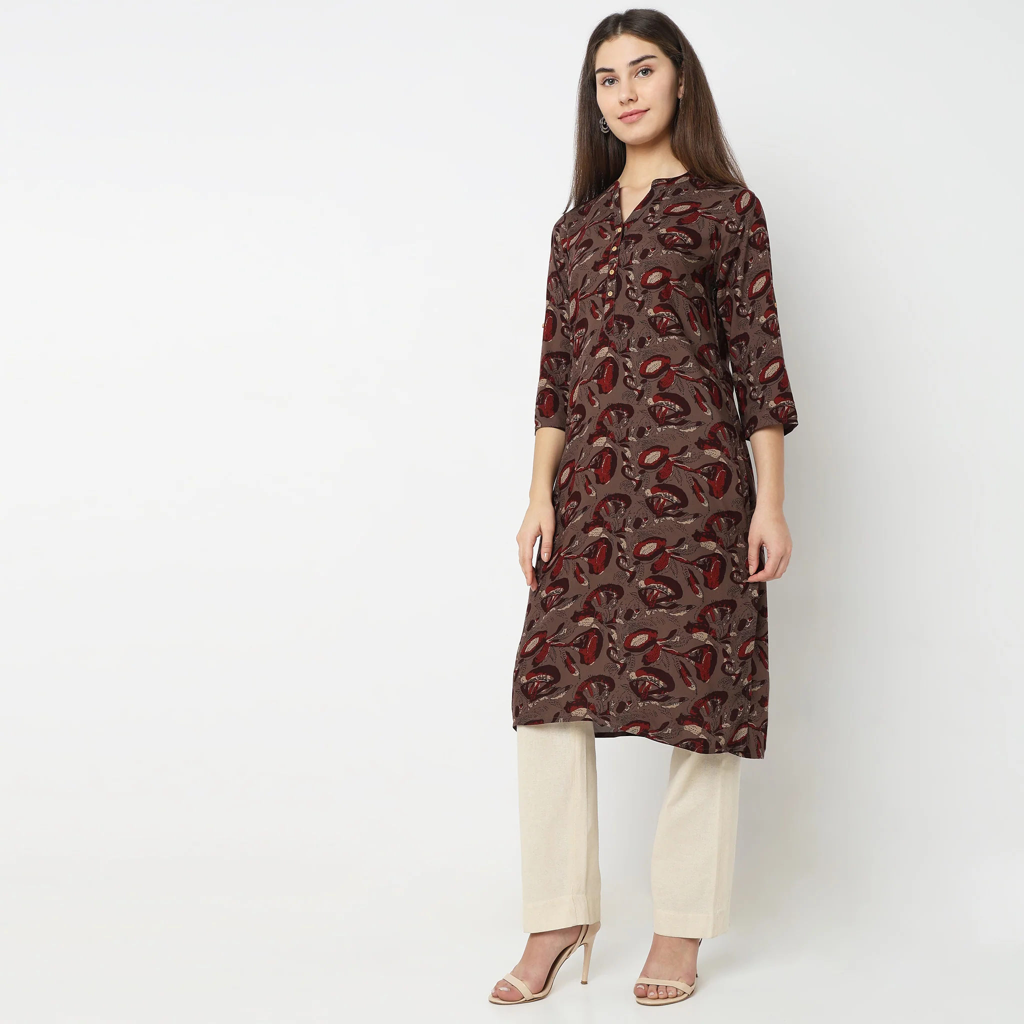 Straight Fit Printed Kurta - Image 5
