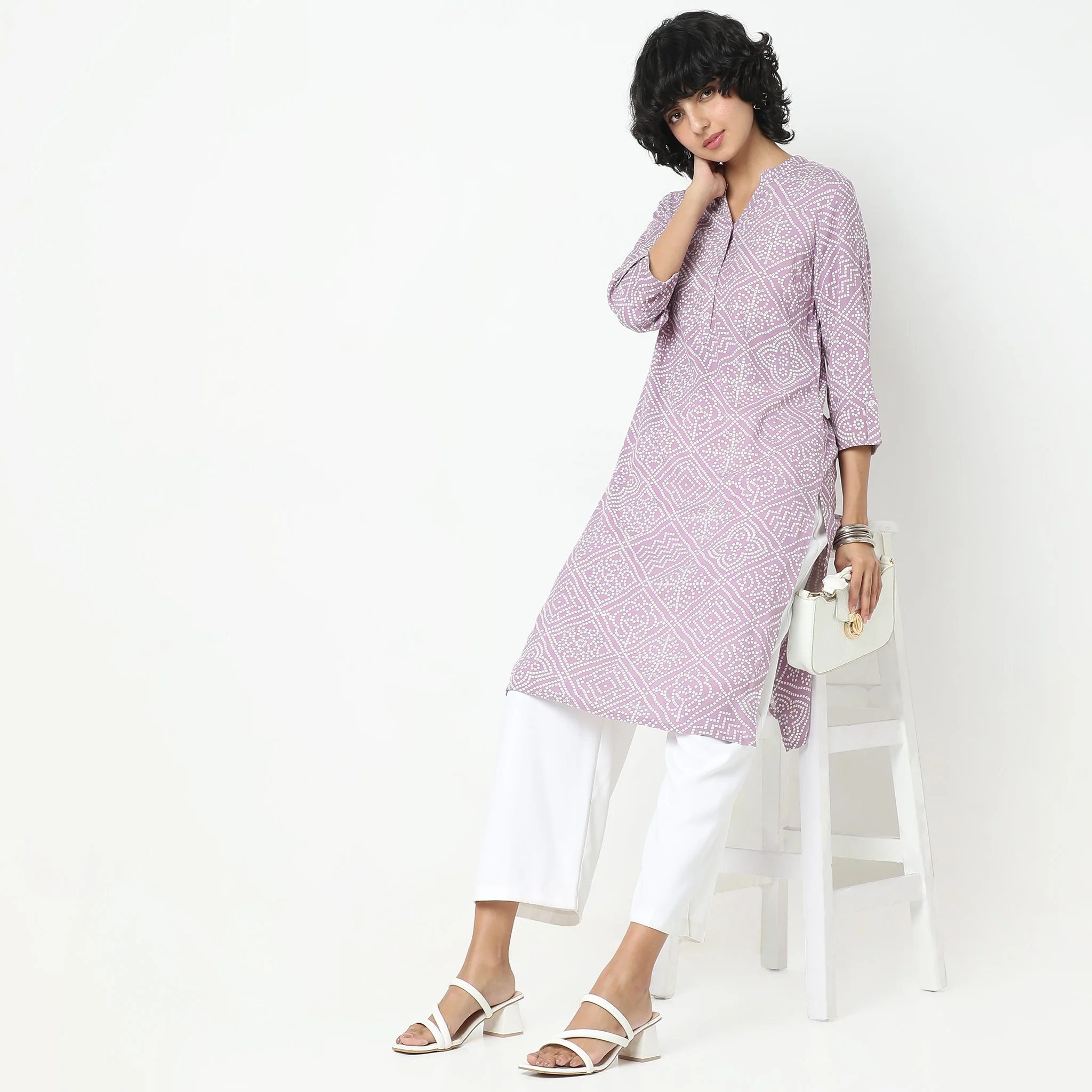 Straight Fit Printed Kurta