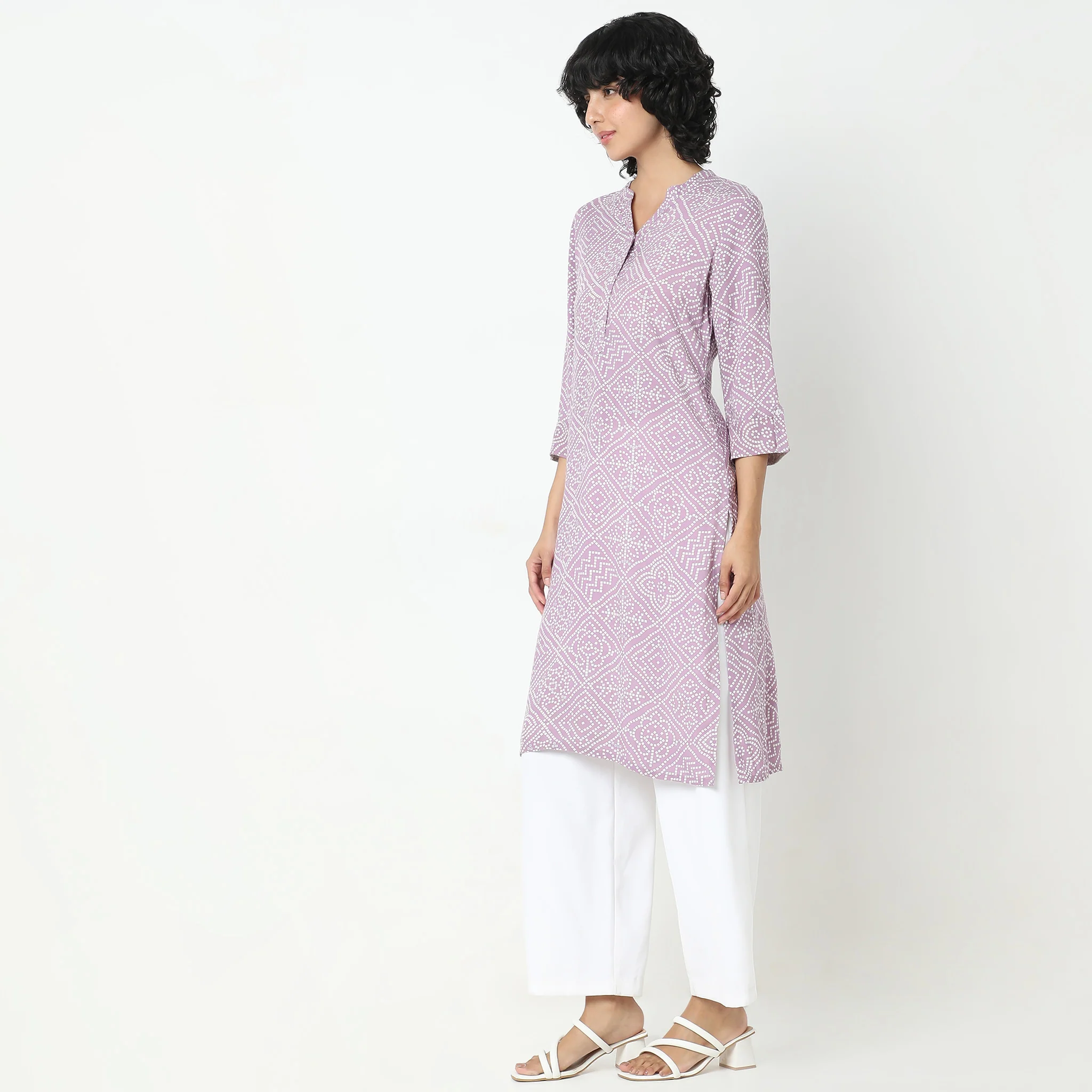 Straight Fit Printed Kurta - Image 5