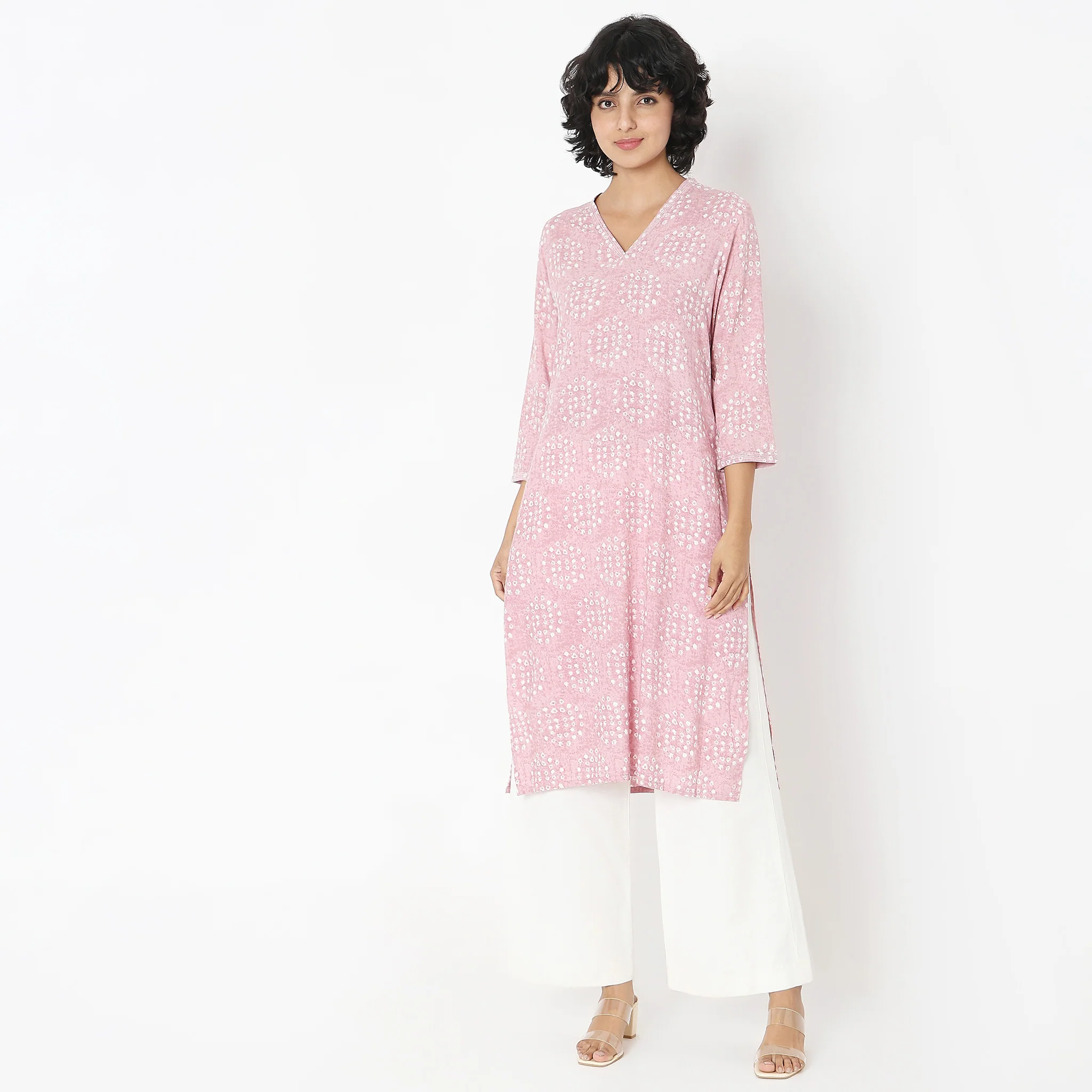 Straight Fit Printed Kurta - Image 2