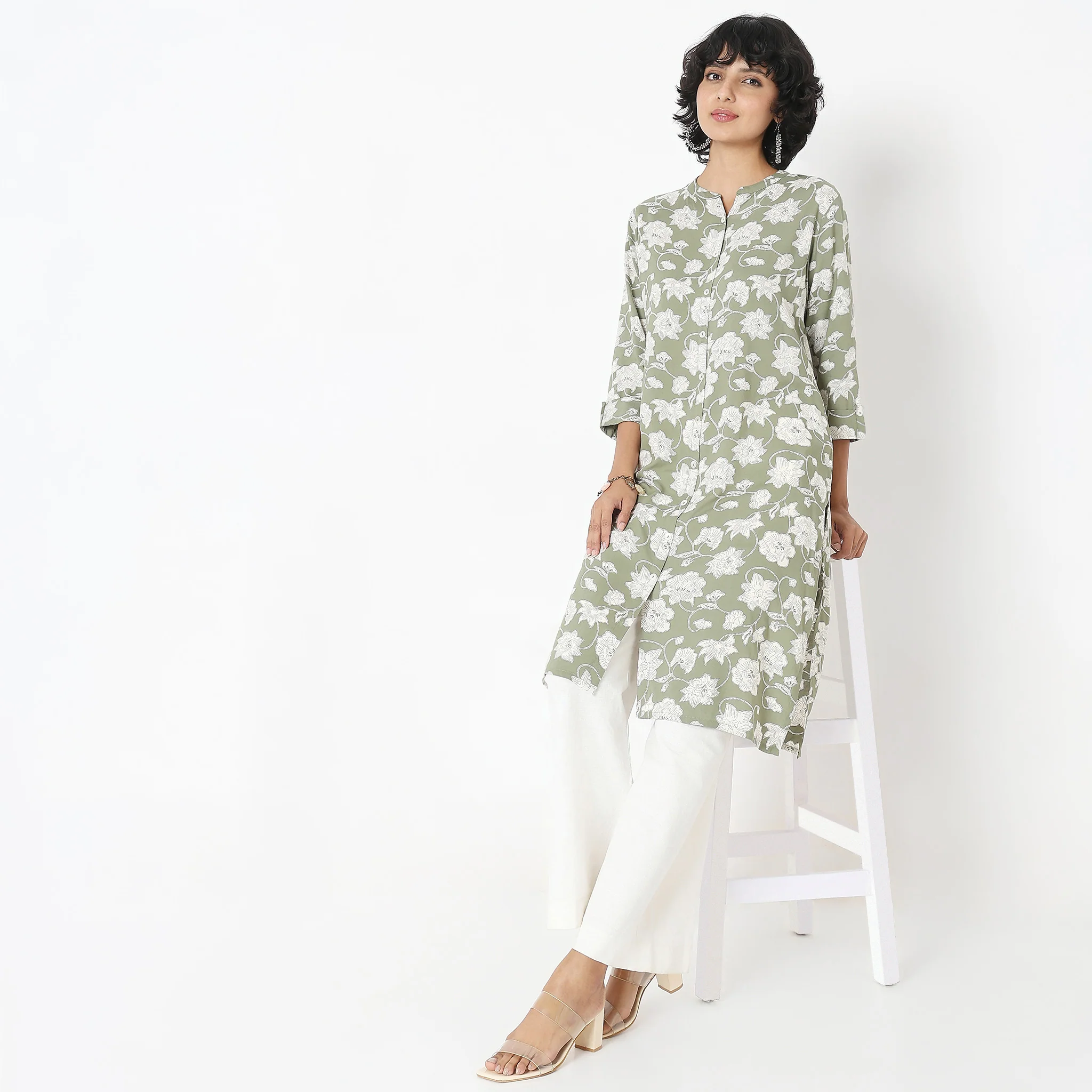 Straight Fit Printed Kurta