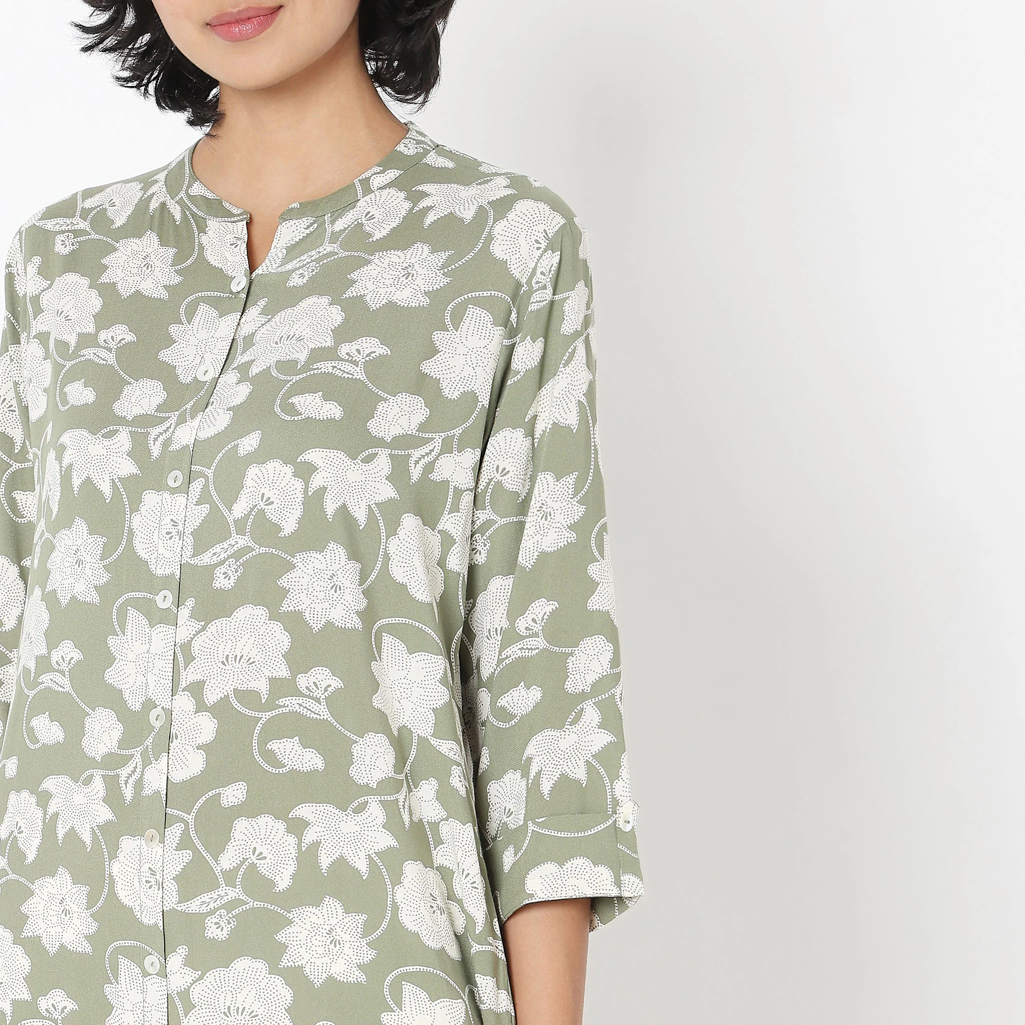Straight Fit Printed Kurta - Image 4