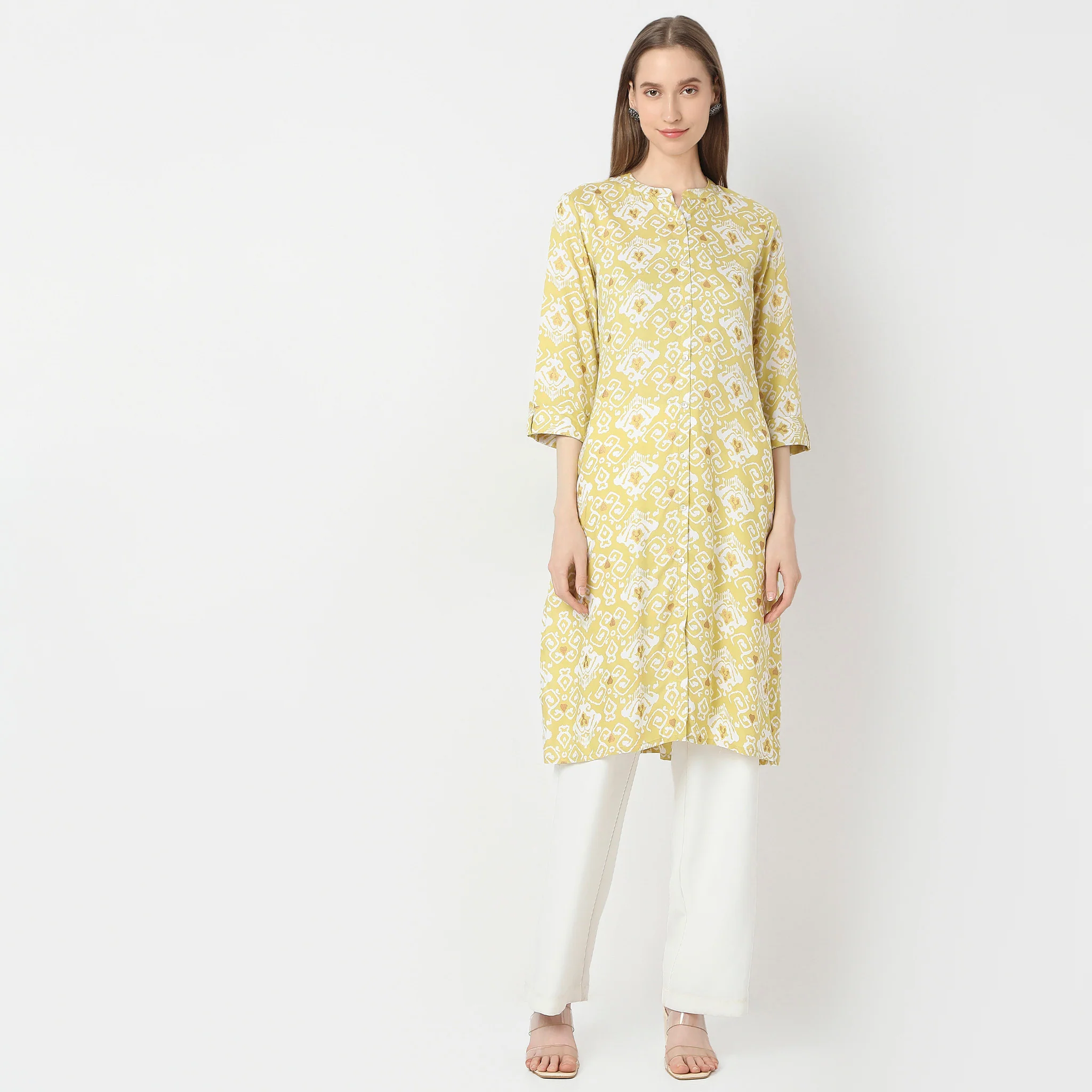 Straight Fit Printed Kurta - Image 12