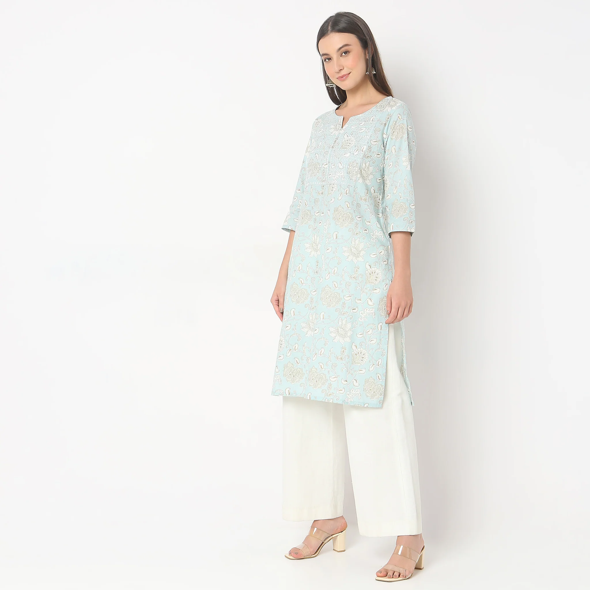 Straight Fit Printed Kurta - Image 5