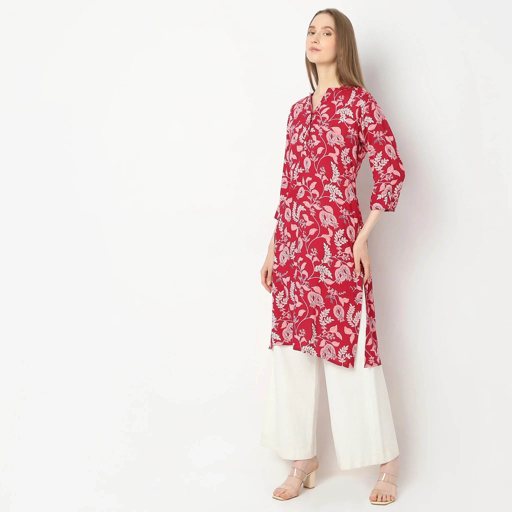 Straight Fit Printed Kurta - Image 5