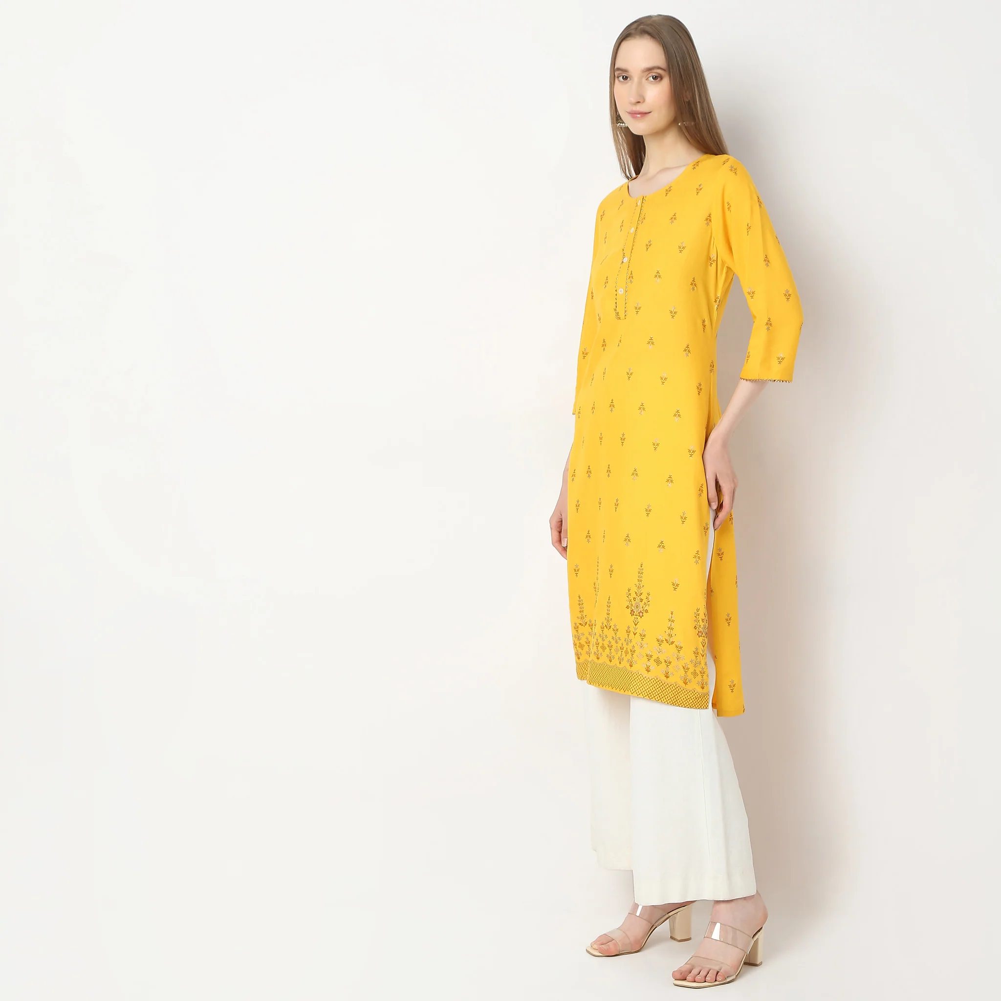 Straight Fit Printed Kurta - Image 5