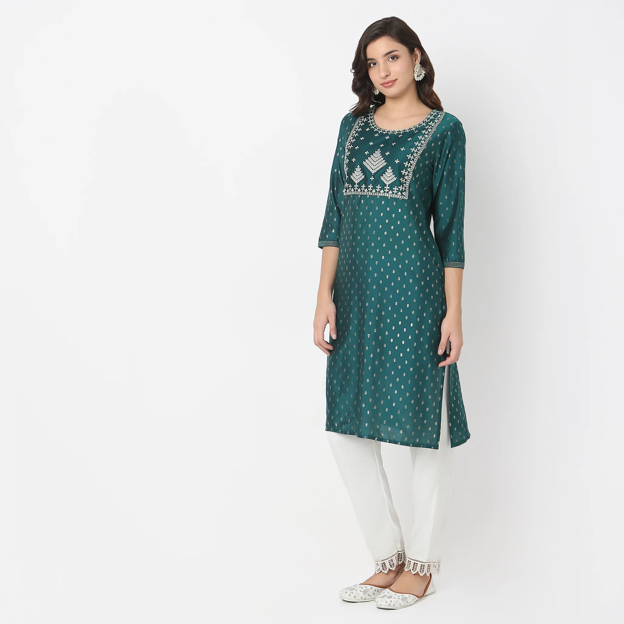 Straight Fit Printed Kurta - Image 5
