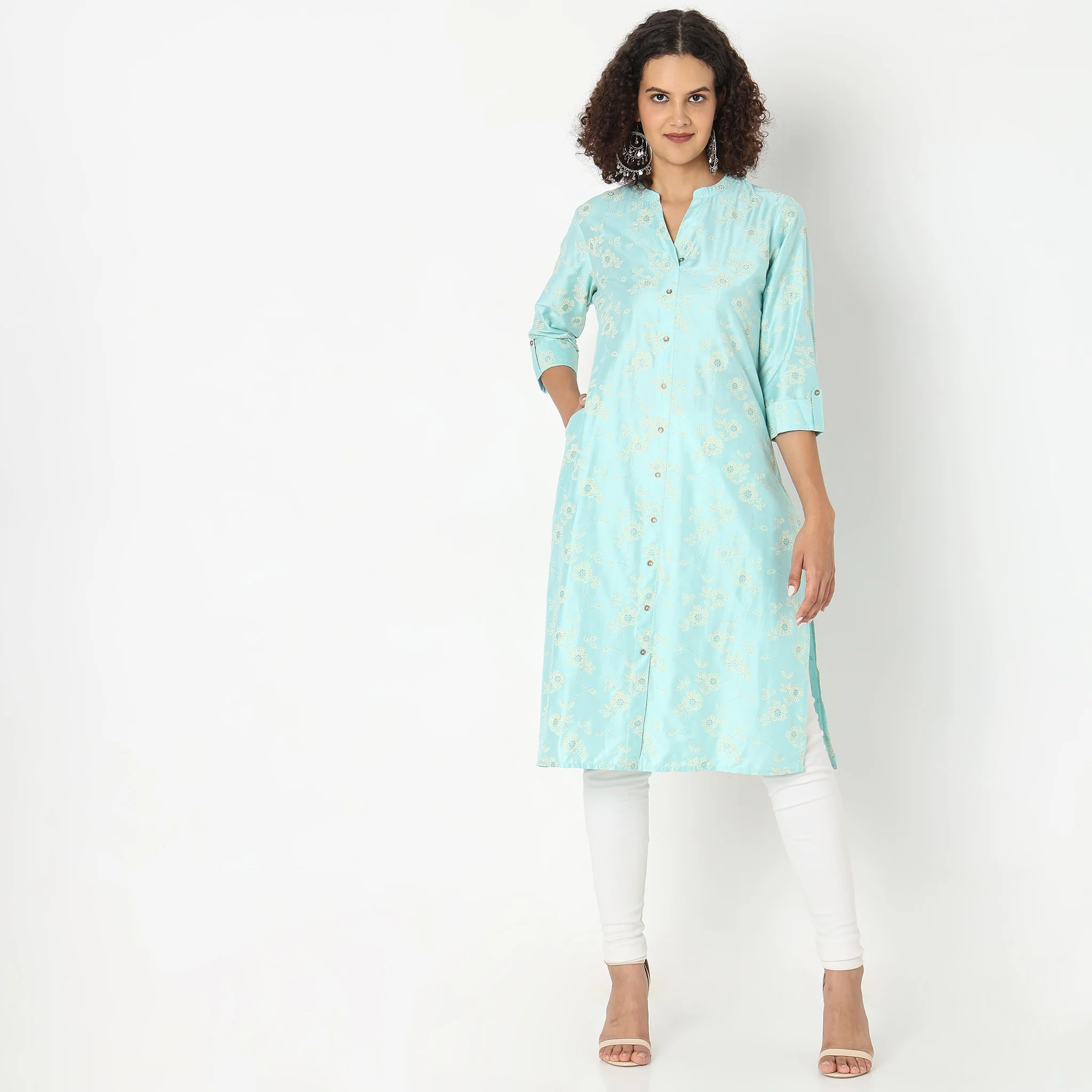 Straight Fit Printed Kurta - Image 2