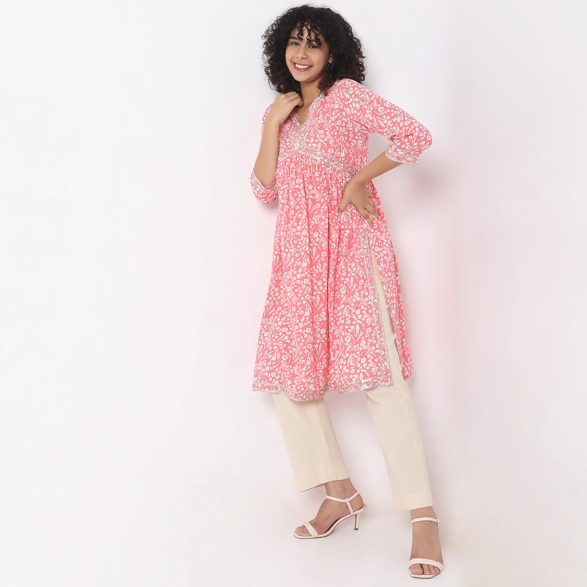 Straight Fit Printed Kurta