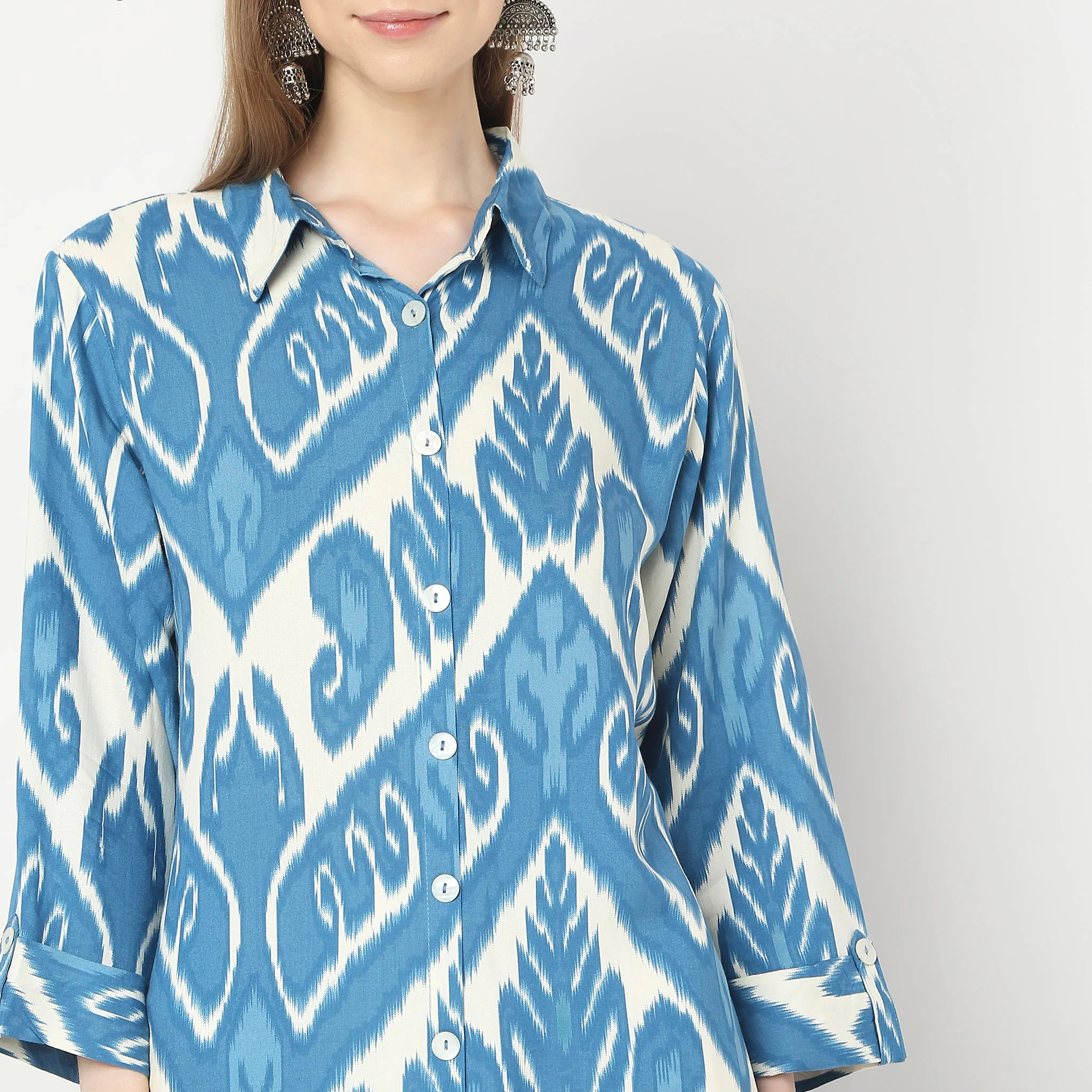 Straight Fit Printed Kurta - Image 9