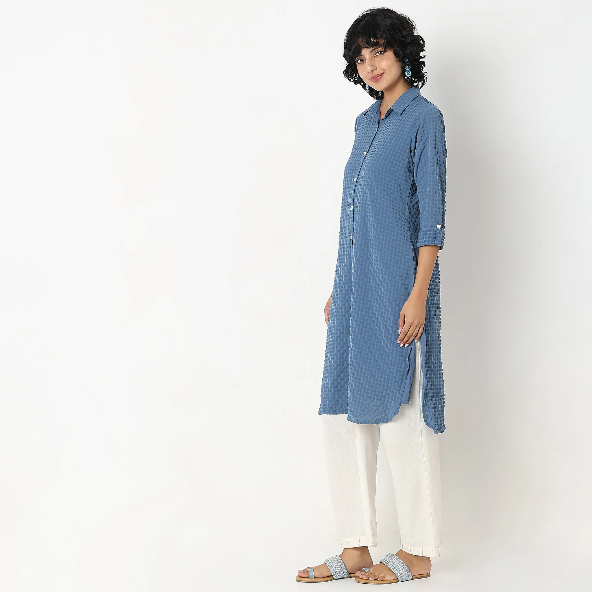 Straight Fit Printed Kurta - Image 5