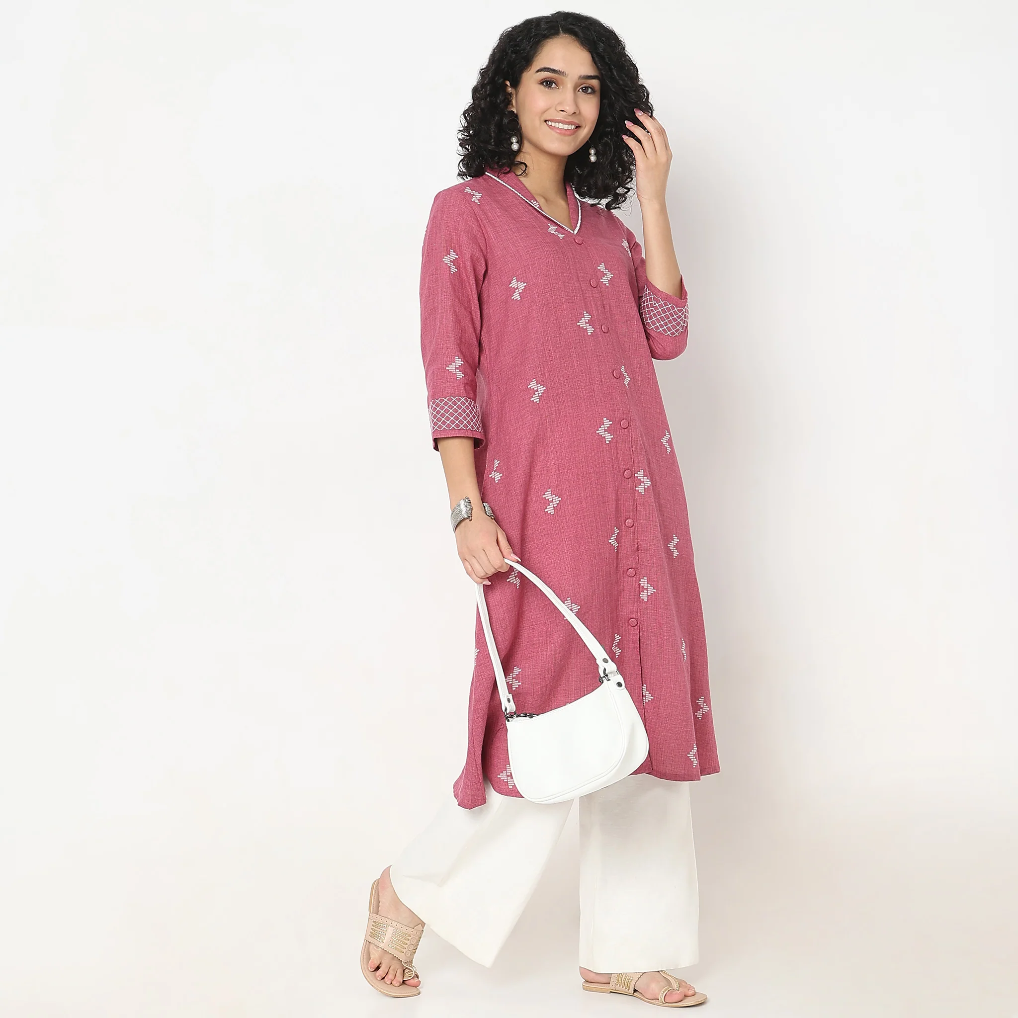 Straight Fit Printed Kurta