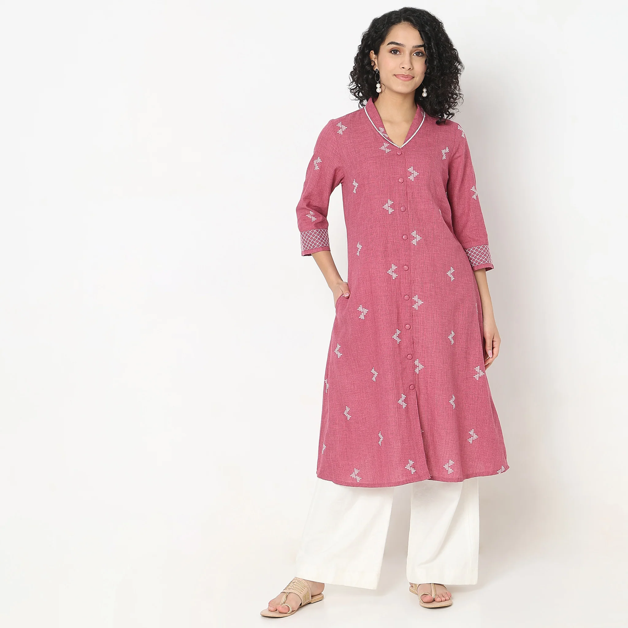 Straight Fit Printed Kurta - Image 2