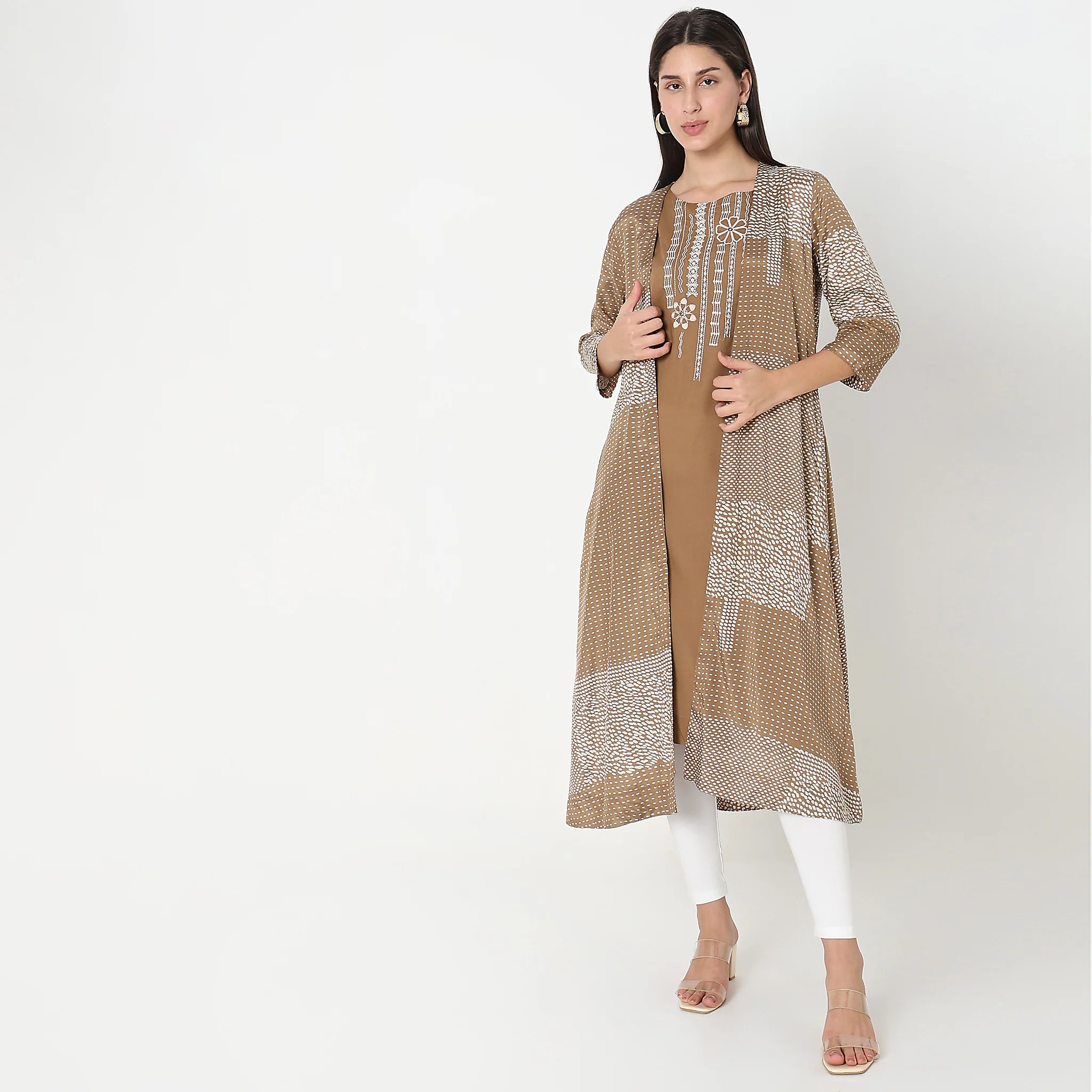 Straight Fit Printed Kurta - Image 4