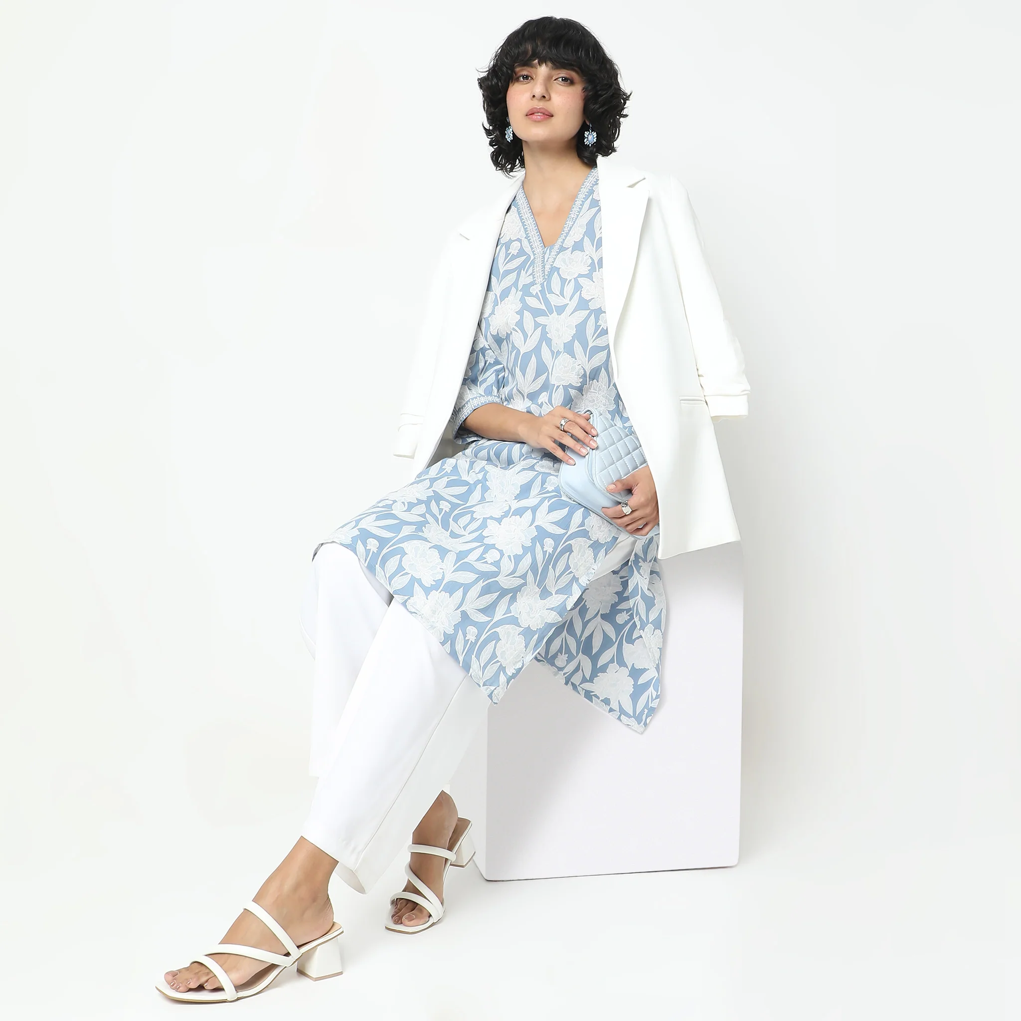 Straight Fit Printed Kurta