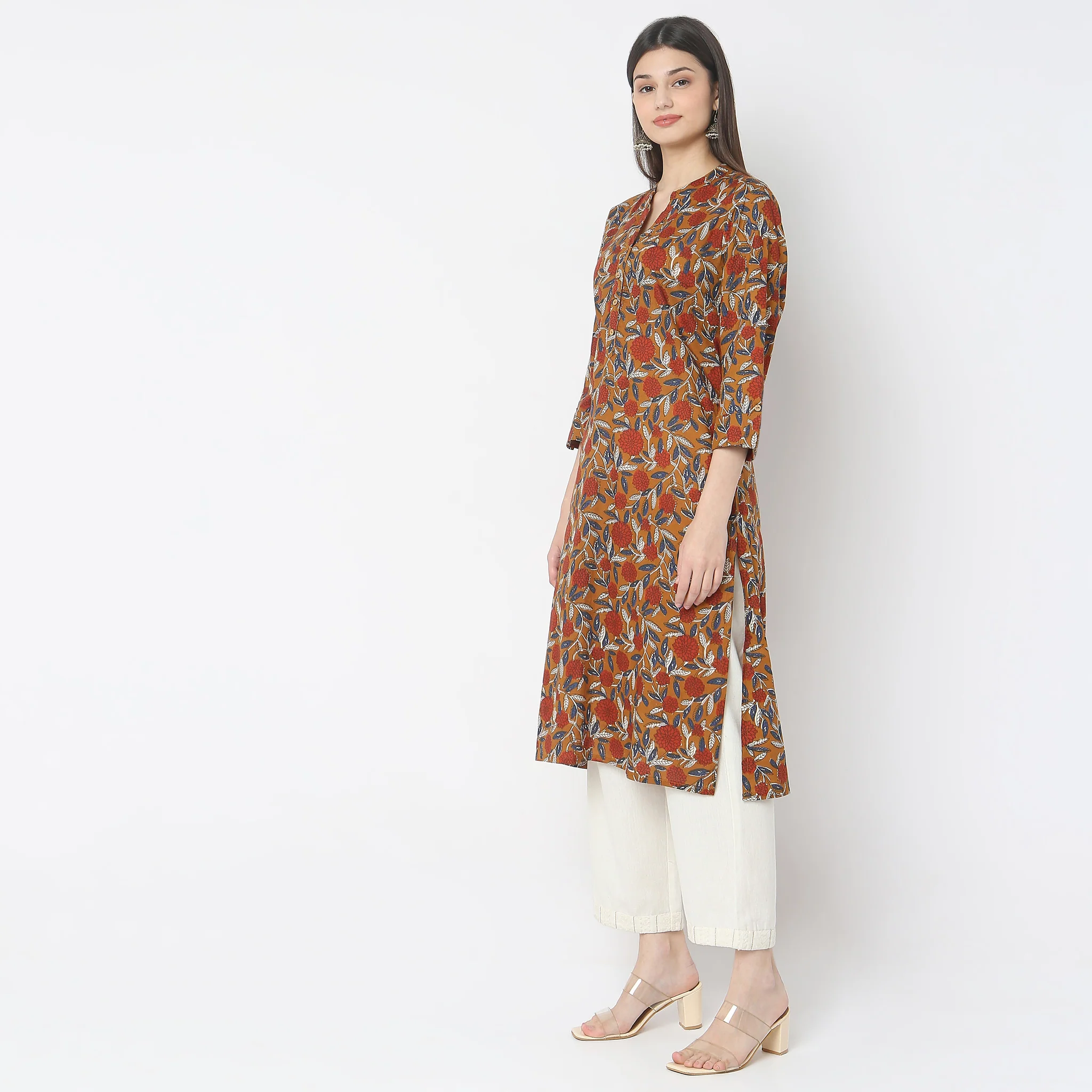 Straight Fit Printed Kurta - Image 5