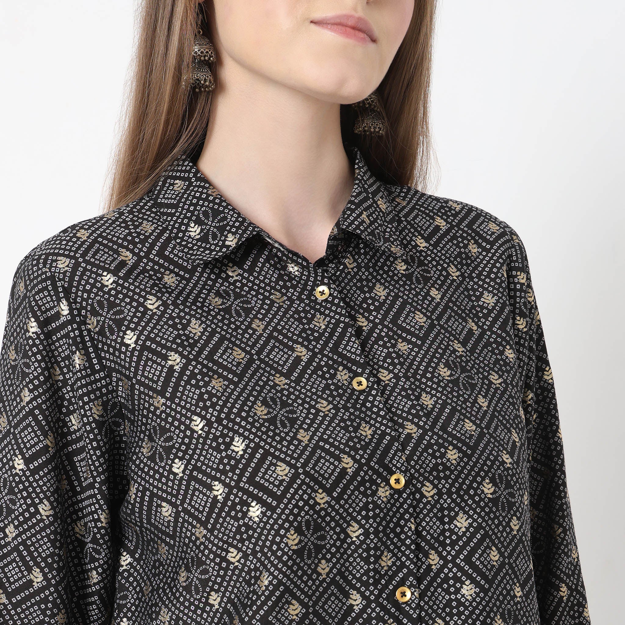 Straight Fit Printed Kurta - Image 4