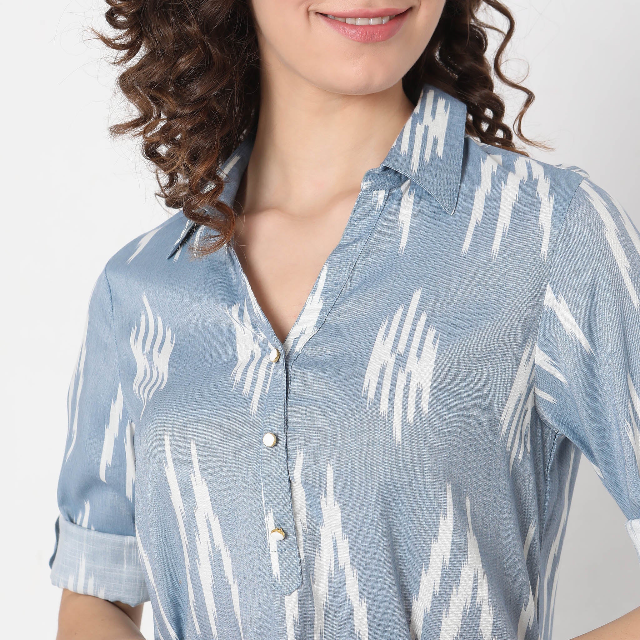 Straight Fit Printed Kurta With Pant Co-Ords - Image 4
