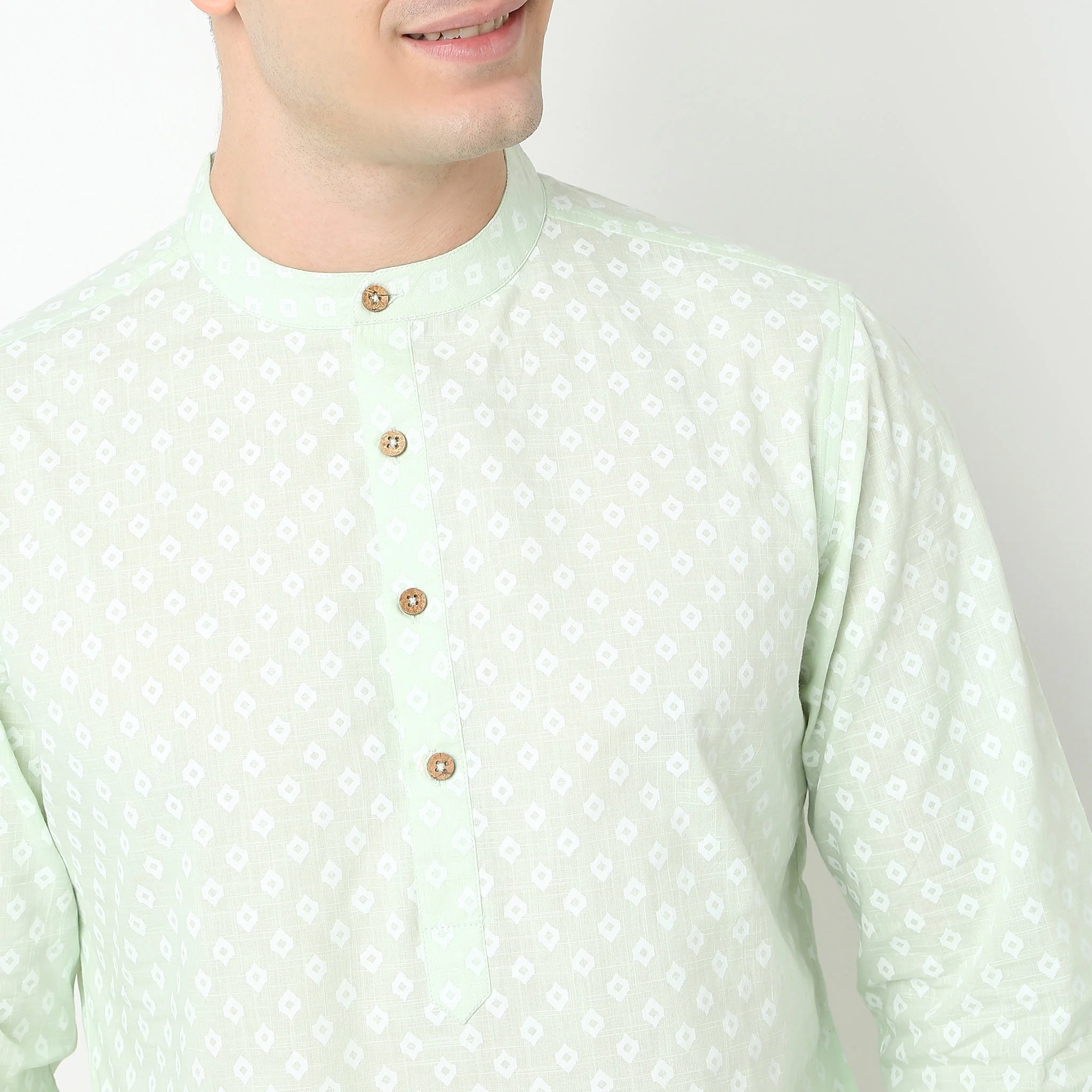 Straight Fit Printed Long Kurta - Image 10