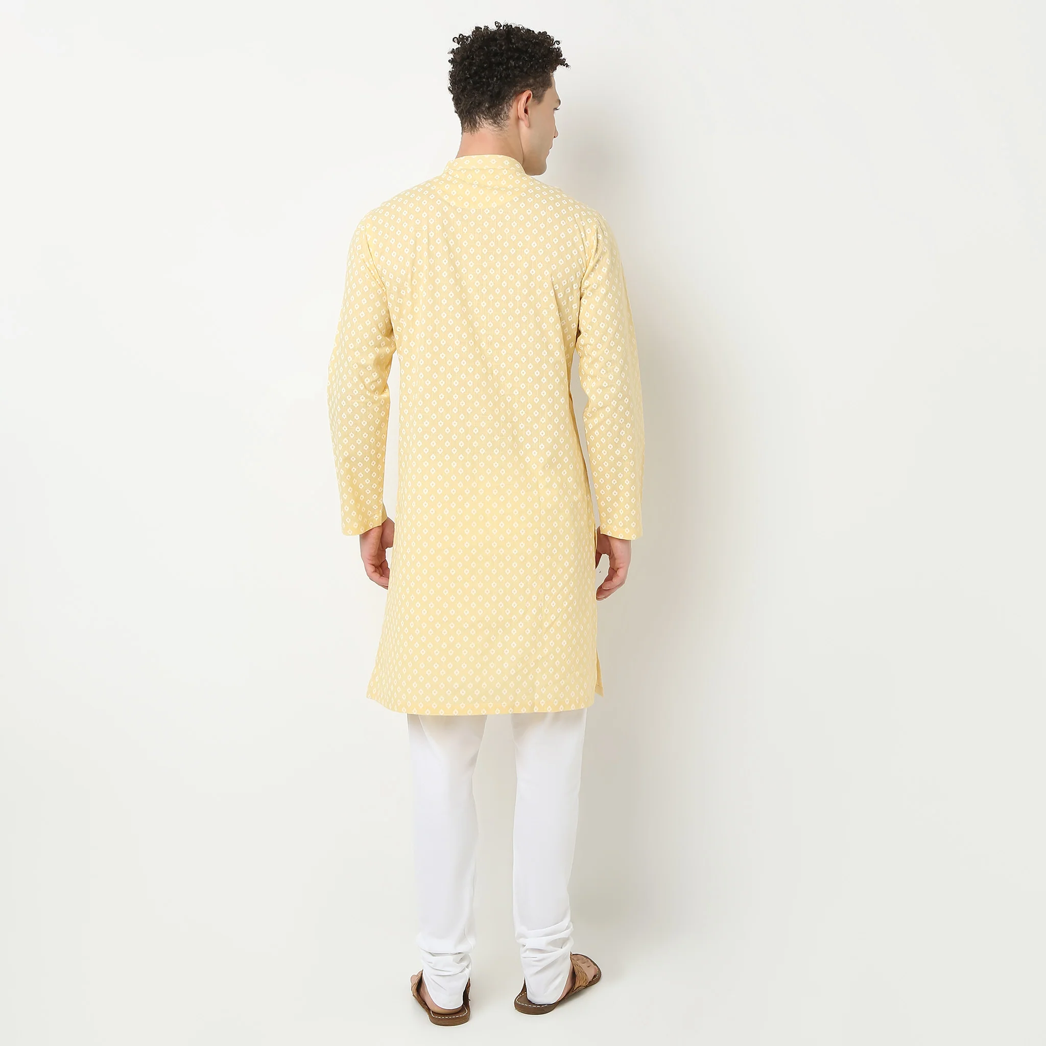 Straight Fit Printed Long Kurta - Image 3