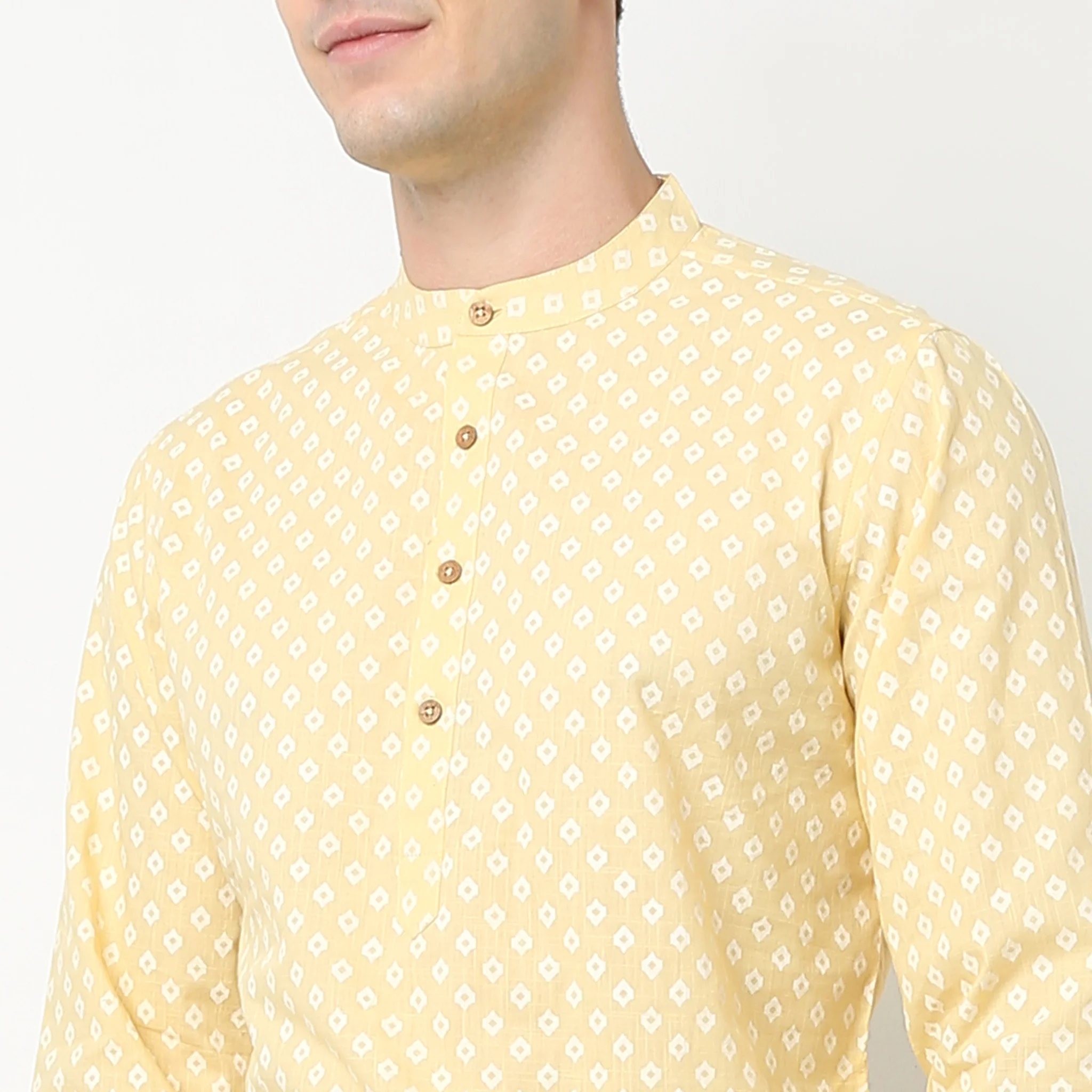 Straight Fit Printed Long Kurta - Image 5