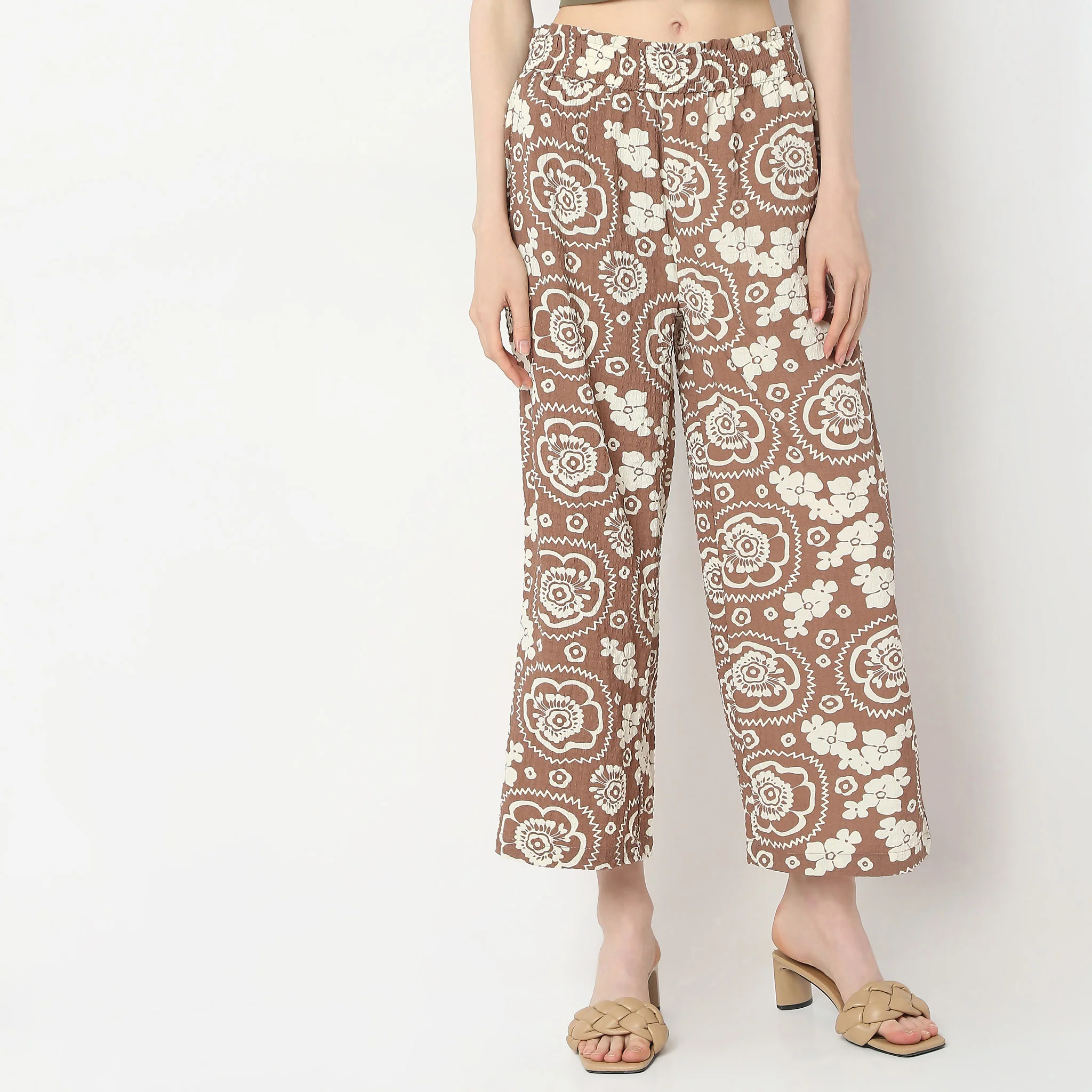 Straight Fit Printed Pants - Image 2