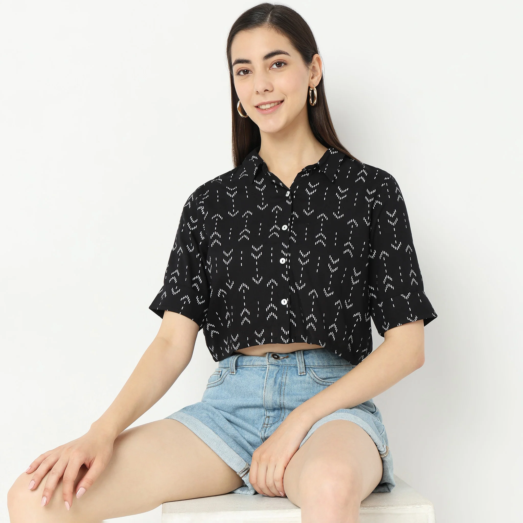 Straight Fit Printed Shirt - Image 2