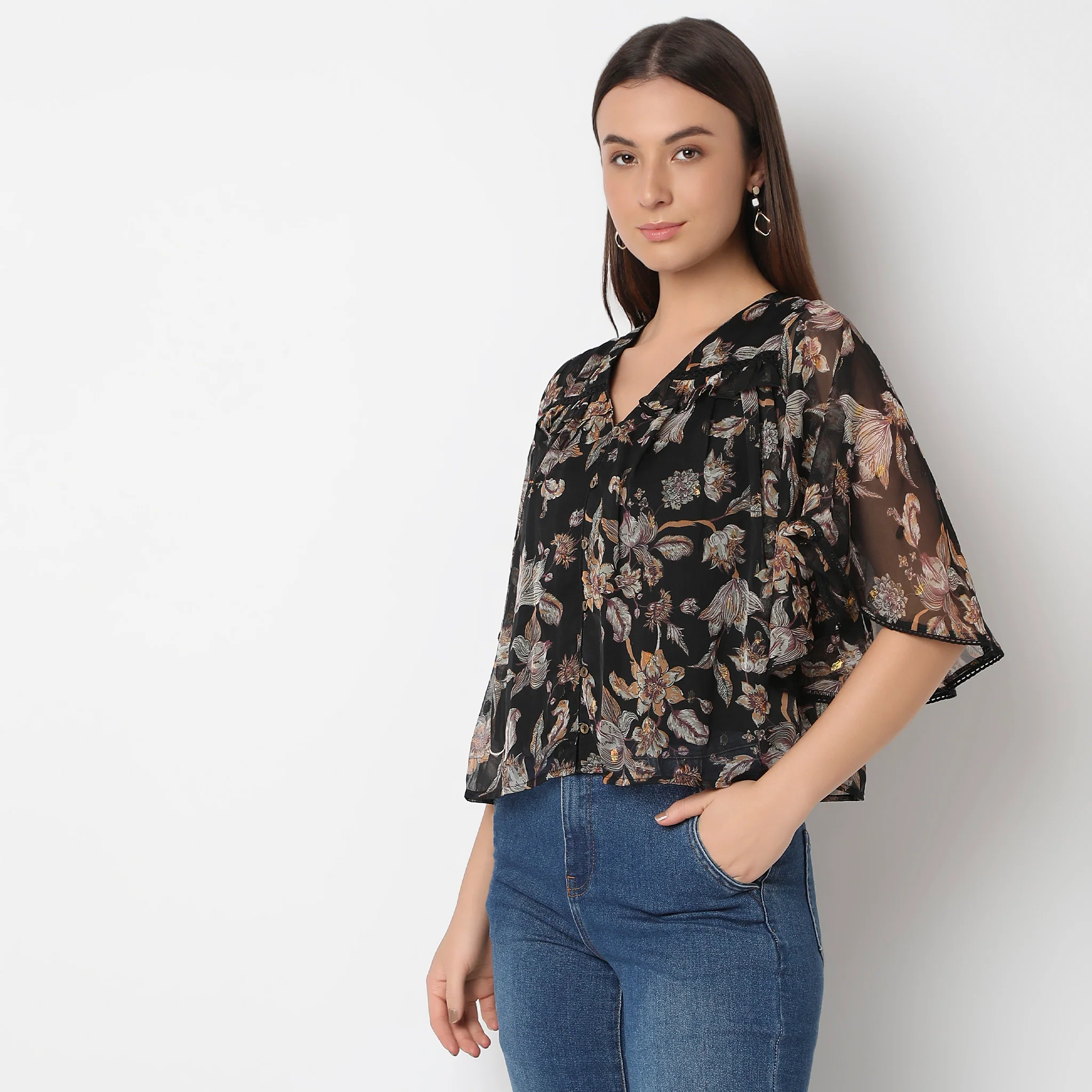 Straight Fit Printed Top - Image 5