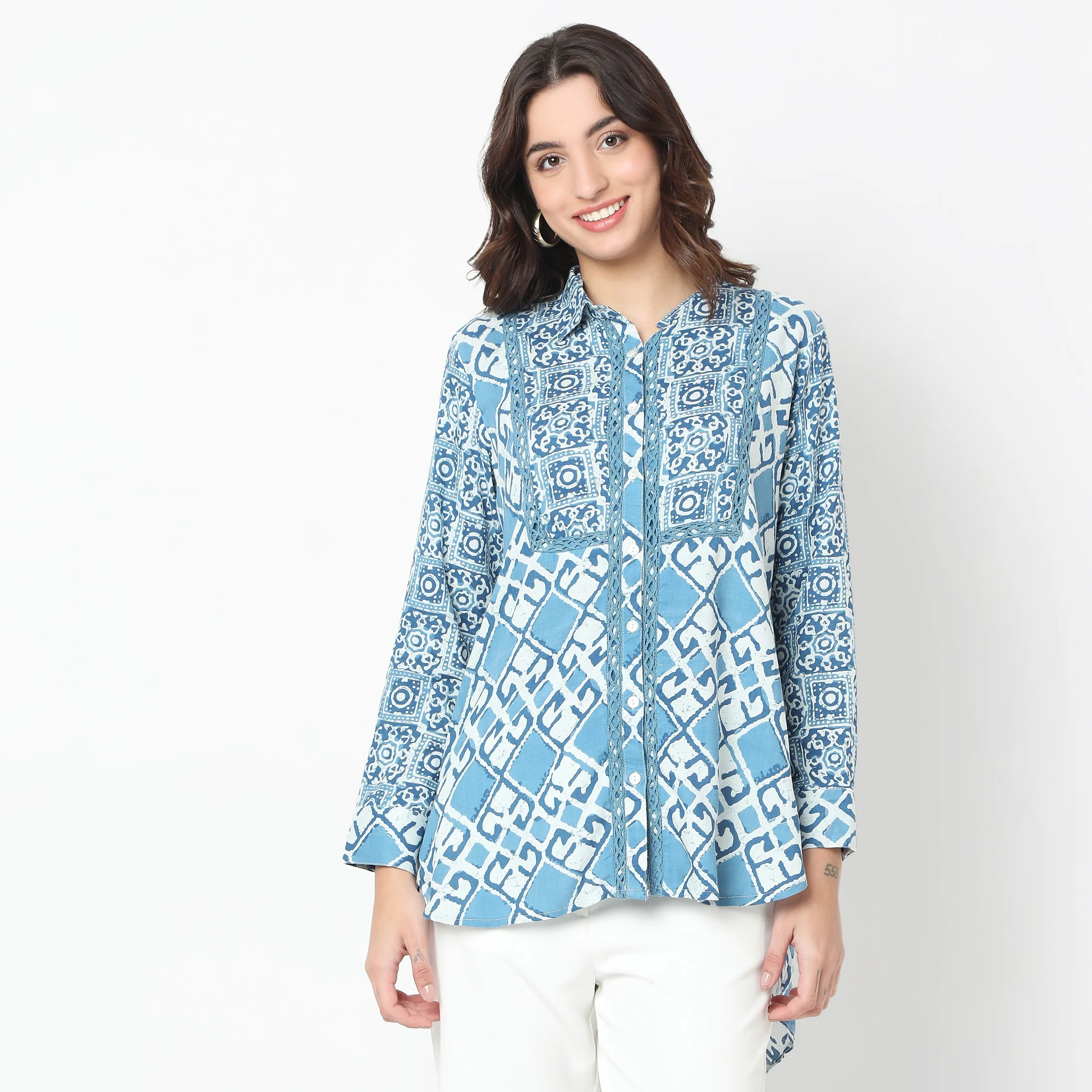 Straight Fit Printed Tunic - Image 2