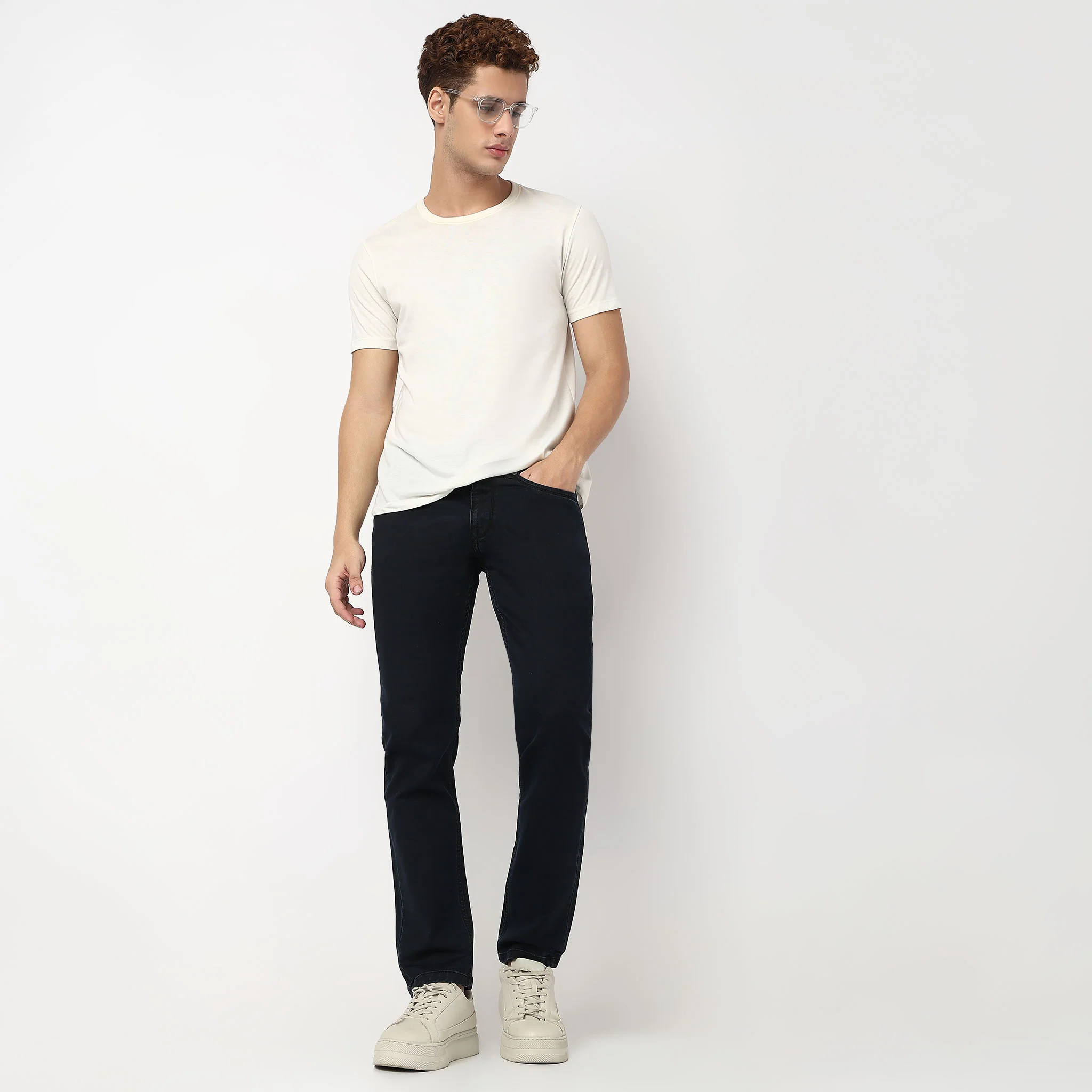Rich Dark Indigo Straight Fit Jeans