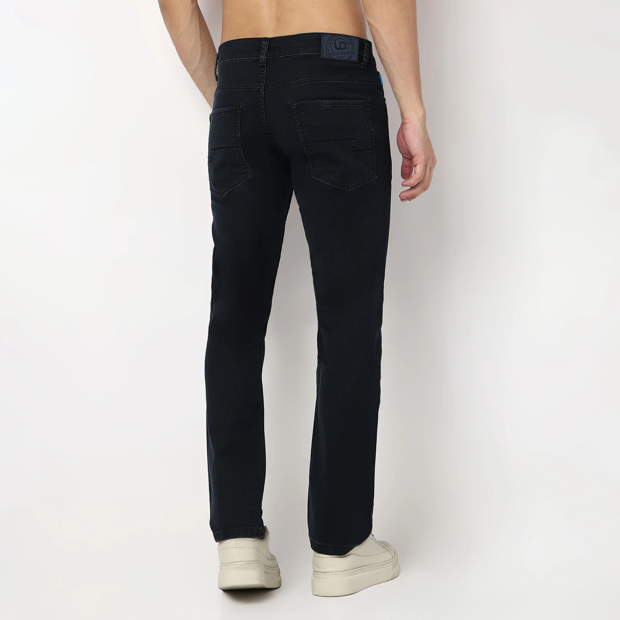 Rich Dark Indigo Straight Fit Jeans - Image 3