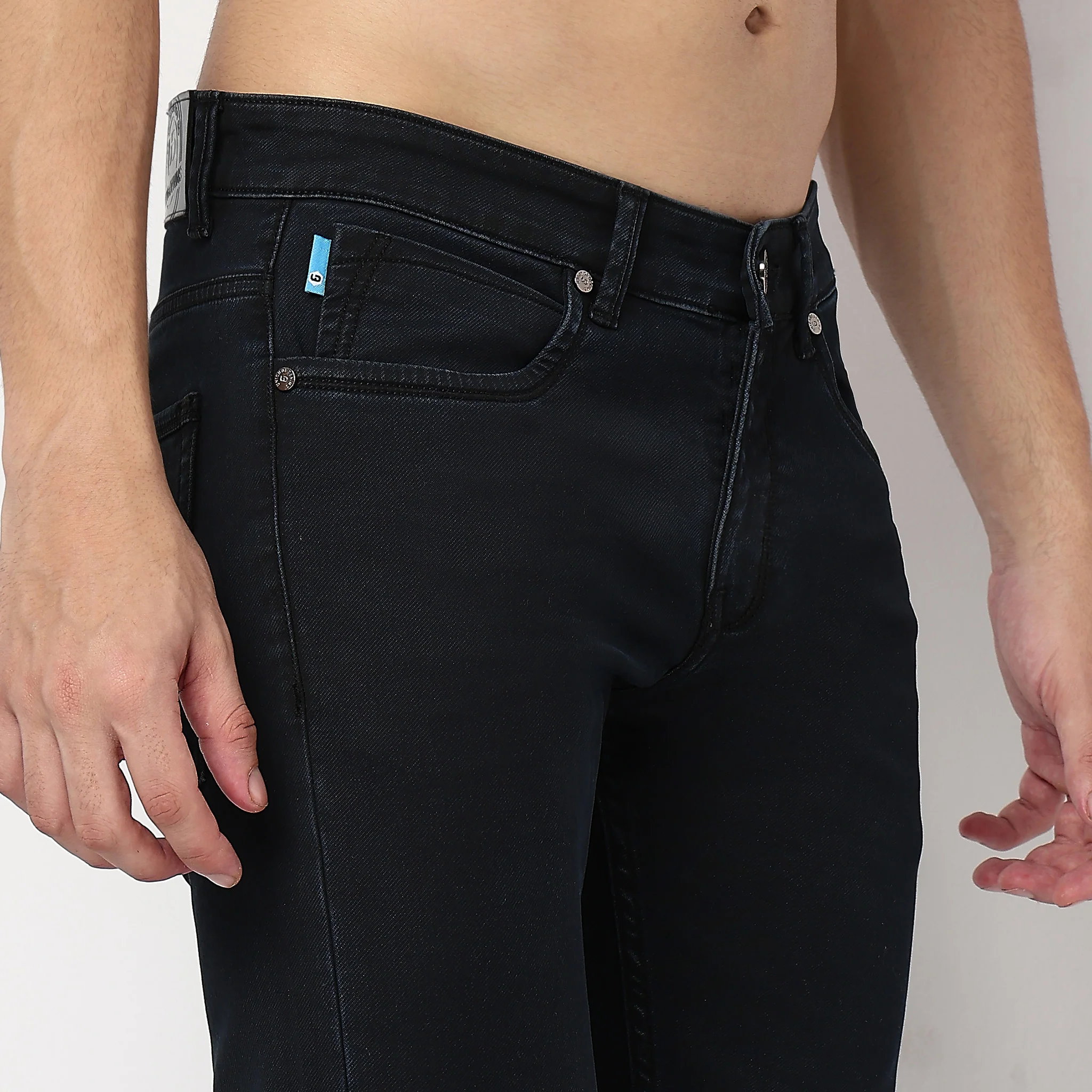 Rich Dark Indigo Straight Fit Jeans - Image 4