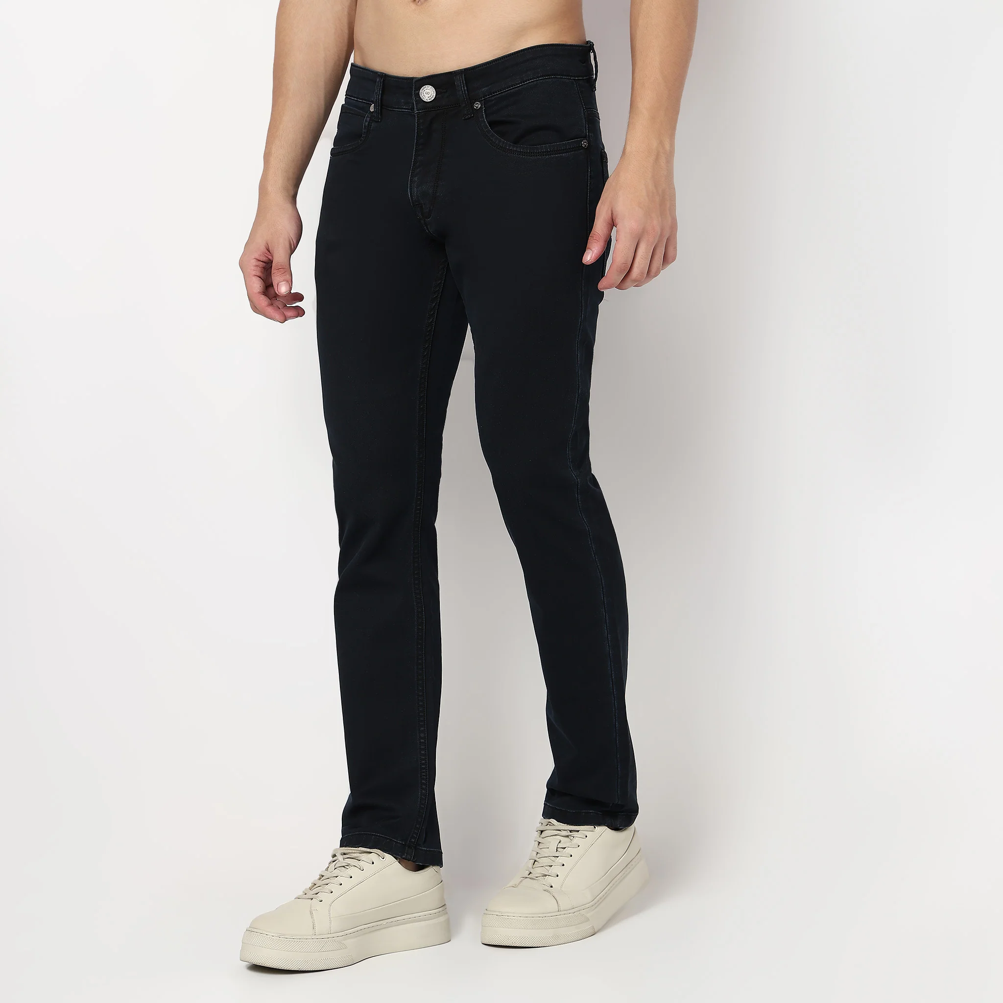 Rich Dark Indigo Straight Fit Jeans - Image 5