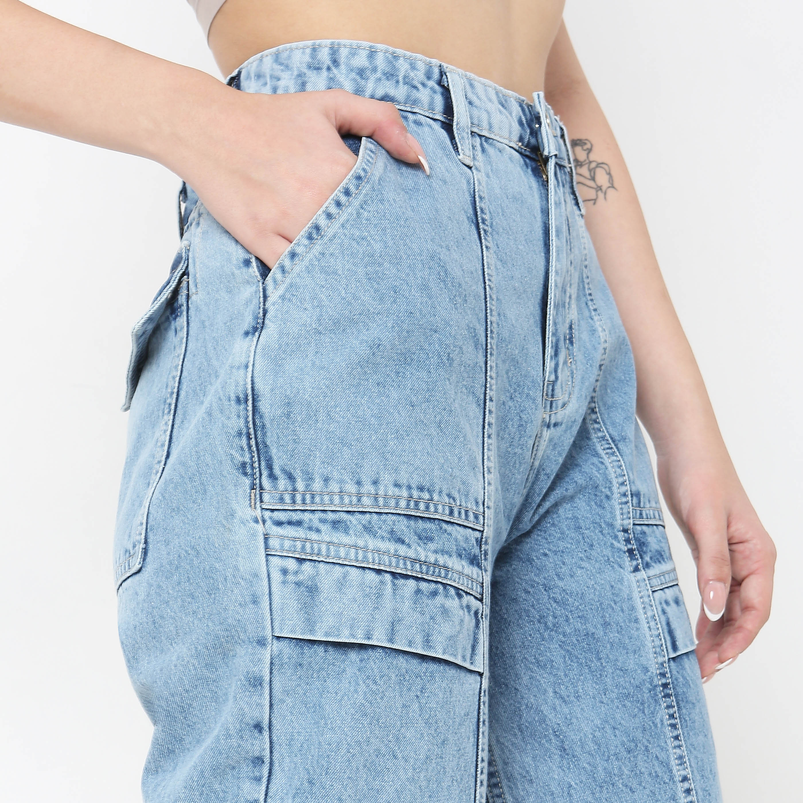 Straight Fit High Rise Jeans - Image 4