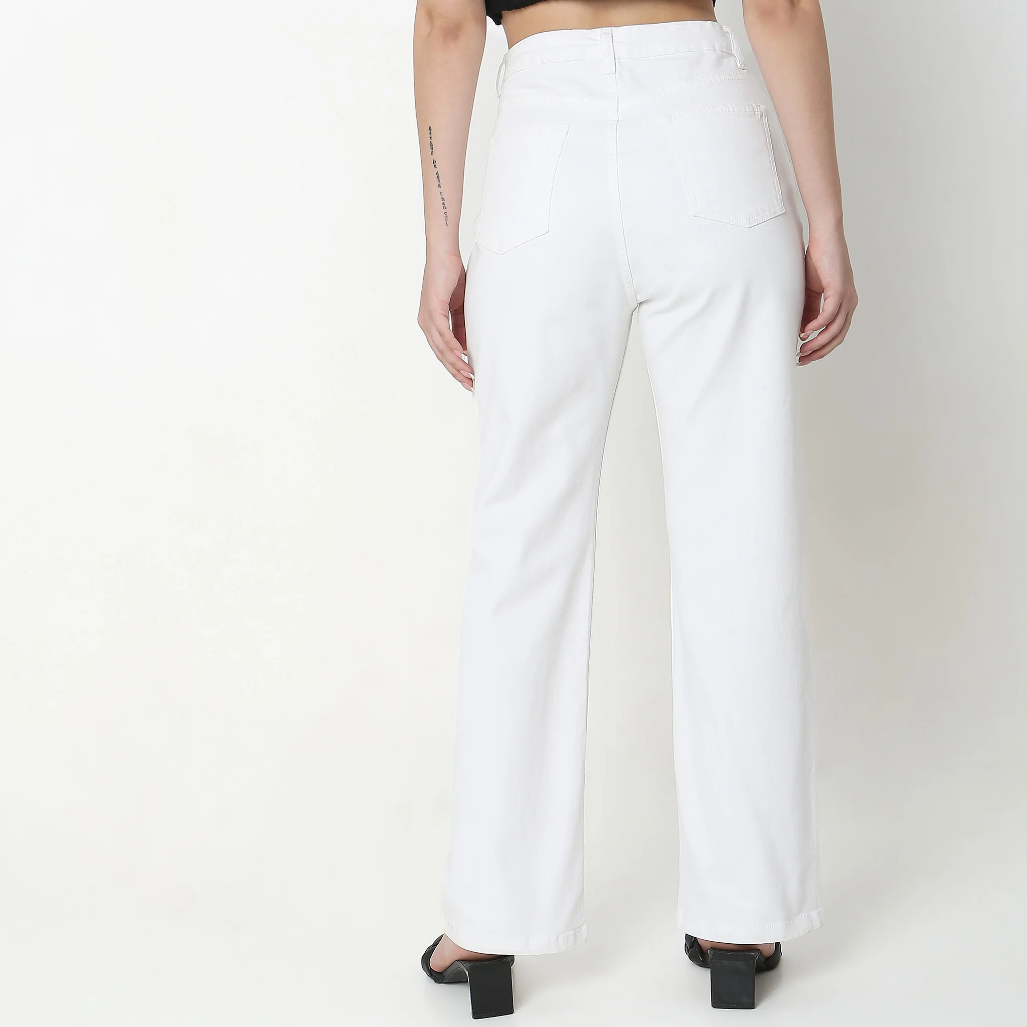 Straight Fit High Rise Jeans - Image 3