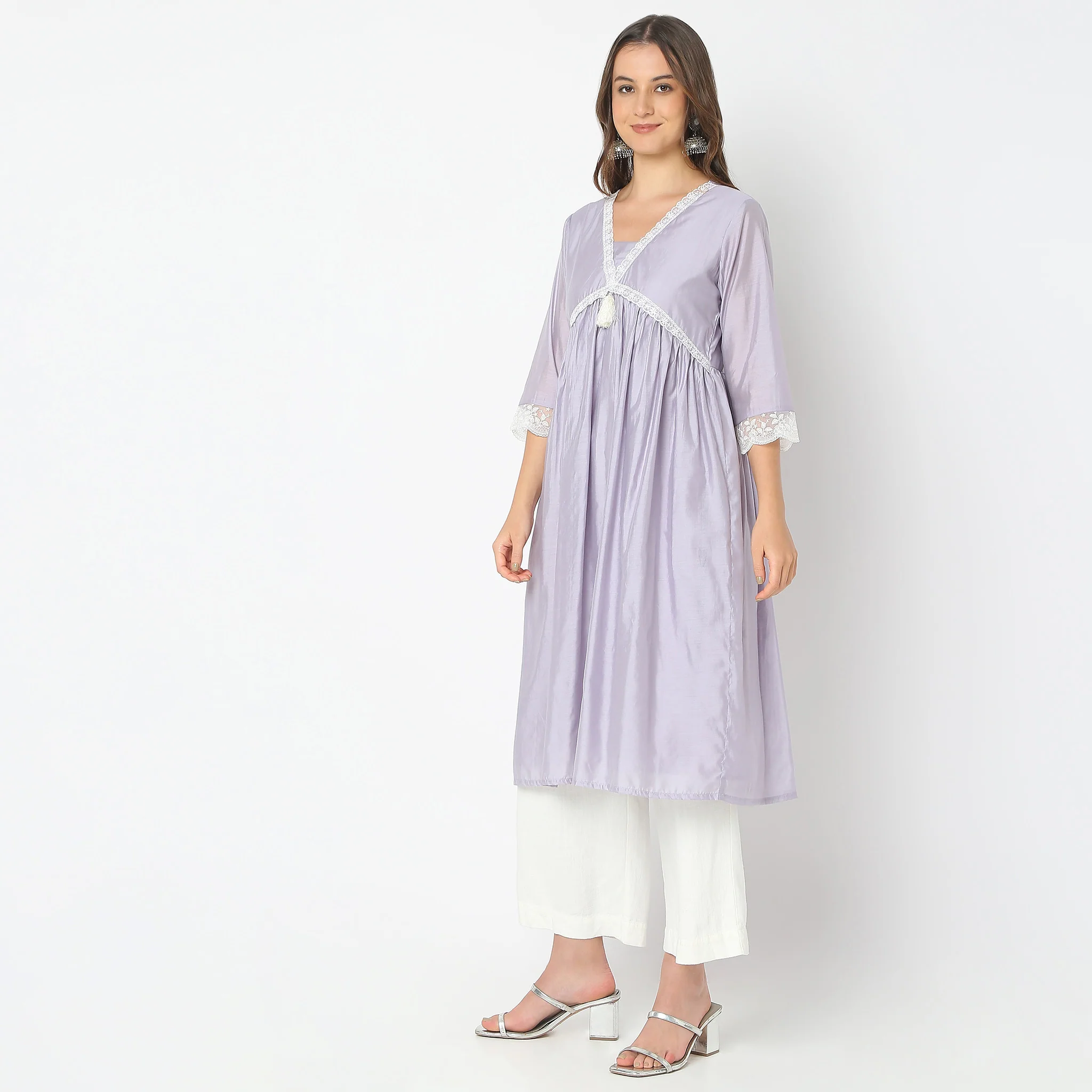 Straight Fit Solid Kurta - Image 5
