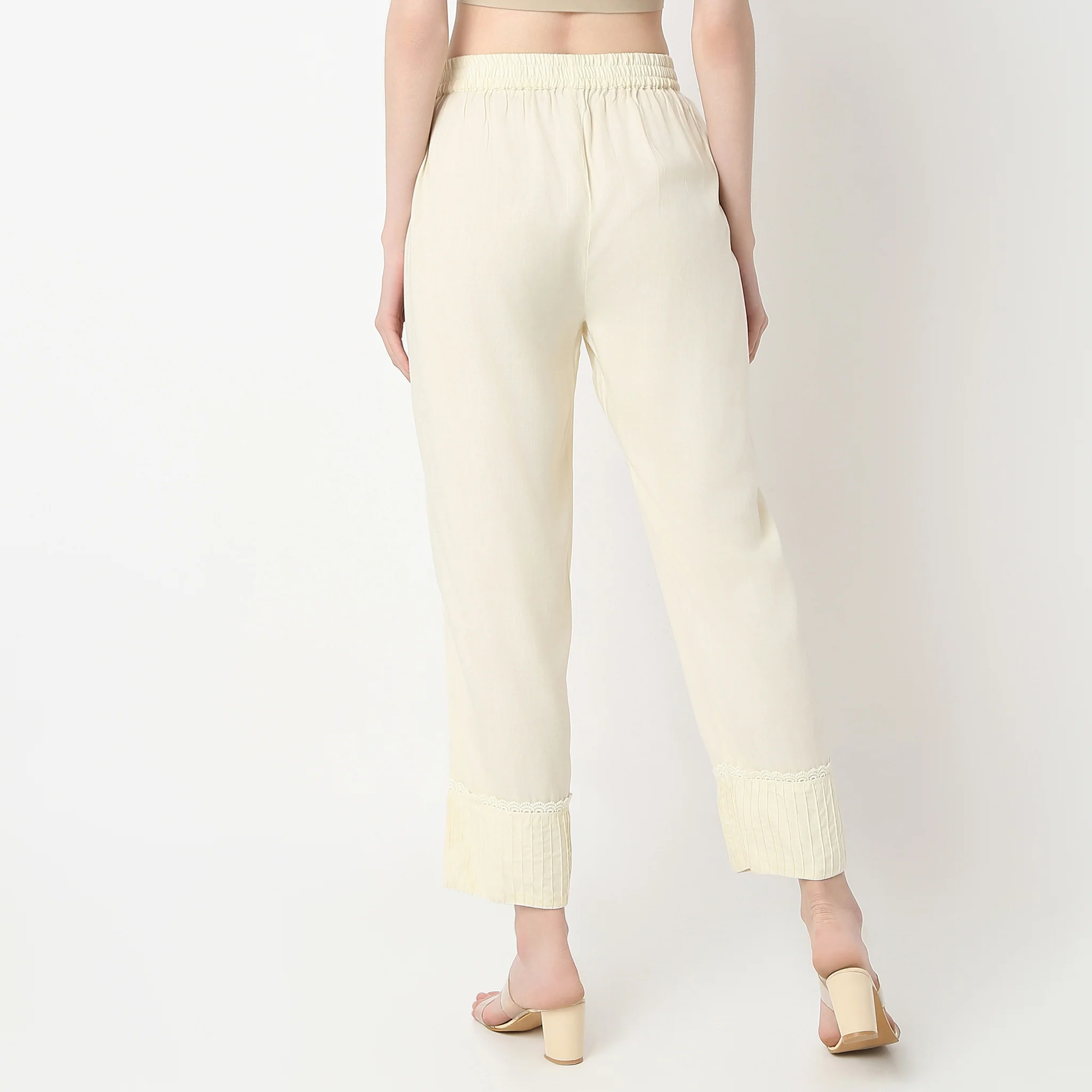 Straight Fit Ankle Length Pants - Image 3
