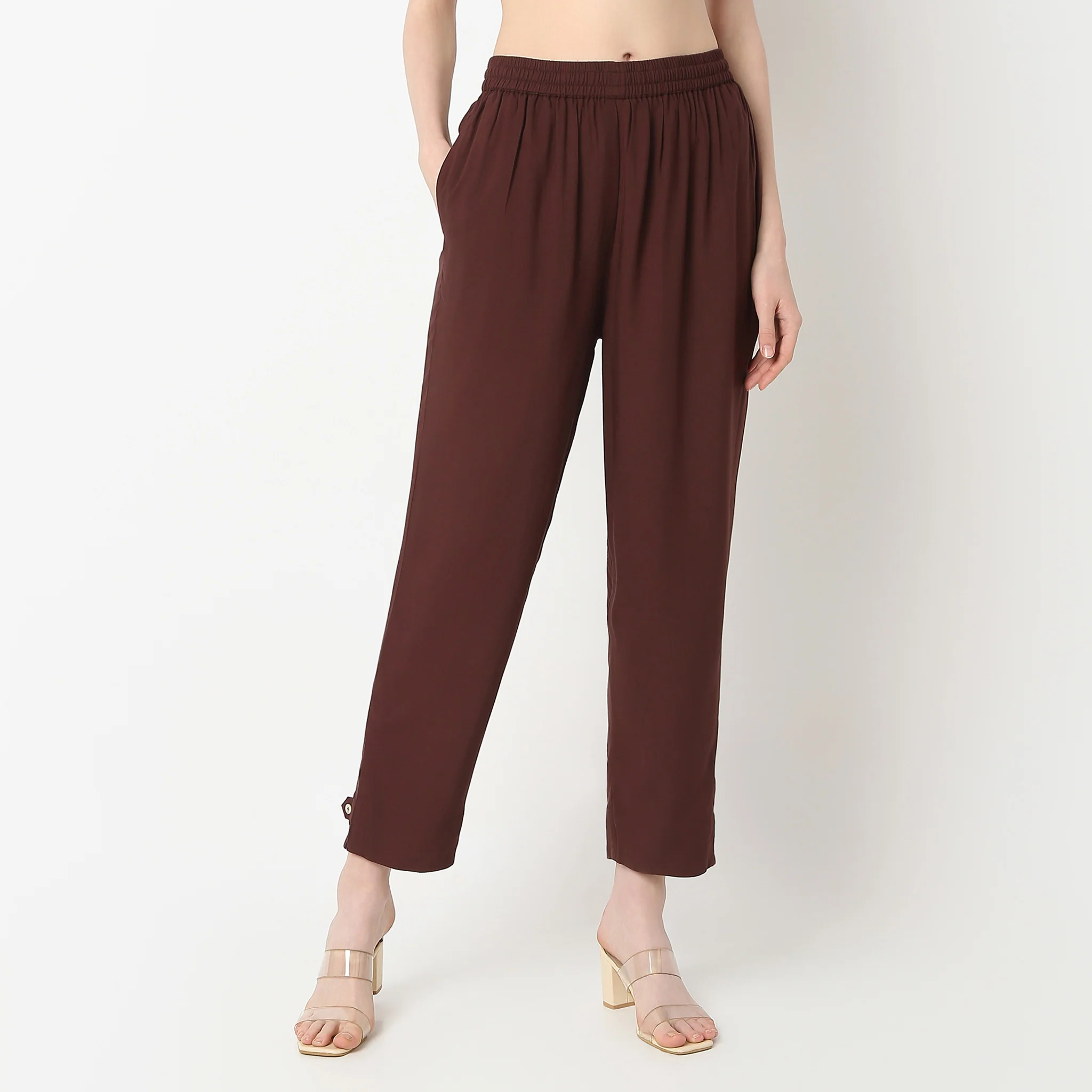 Straight Fit Ankle Length Pants - Image 2