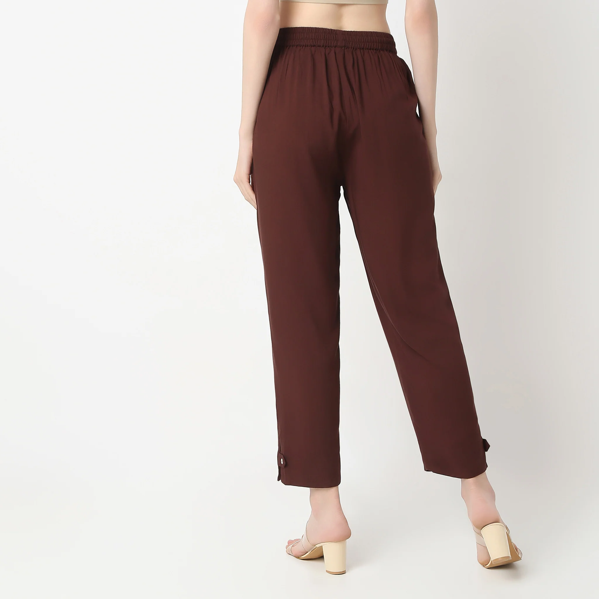 Straight Fit Ankle Length Pants - Image 3