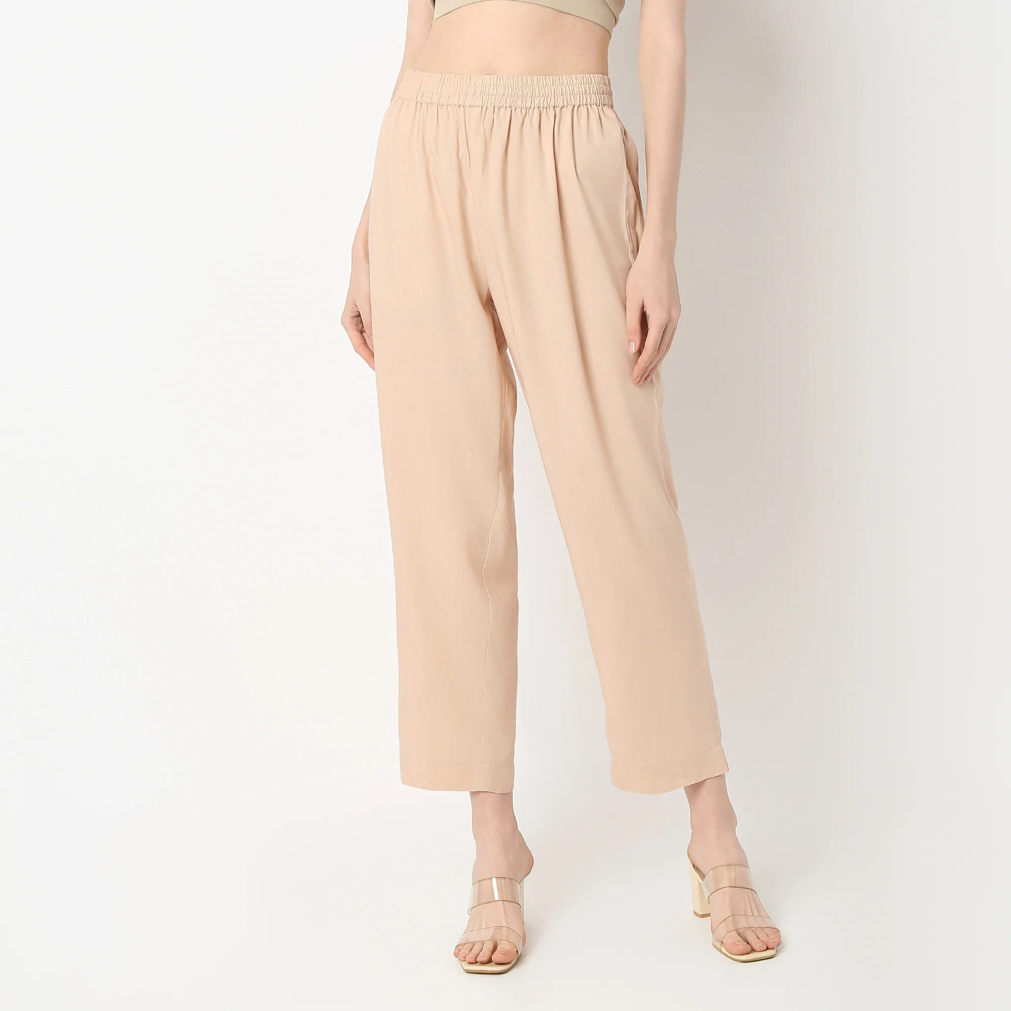 Straight Fit Ankle Length Pants - Image 2