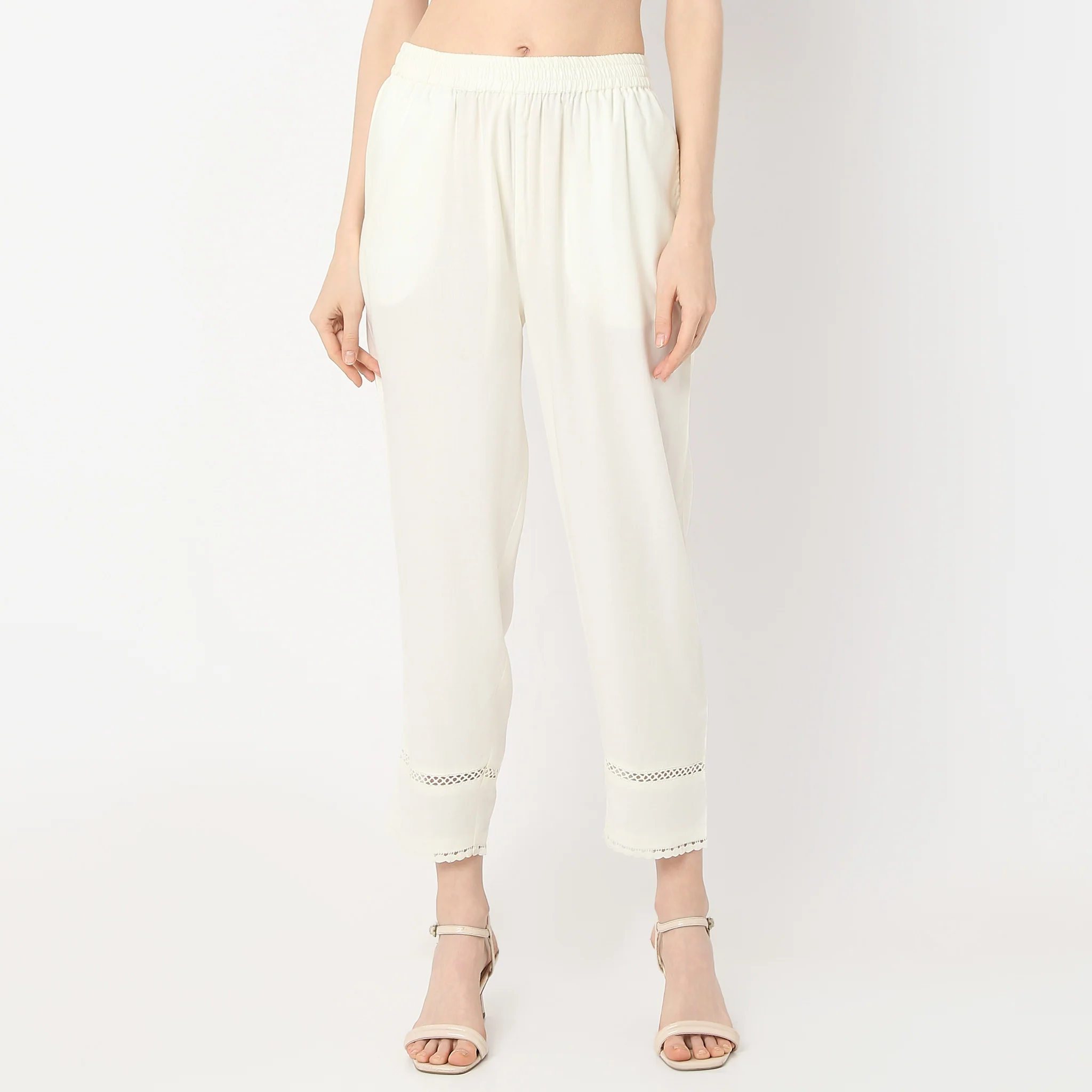 Straight Fit Ankle Length Pants - Image 2
