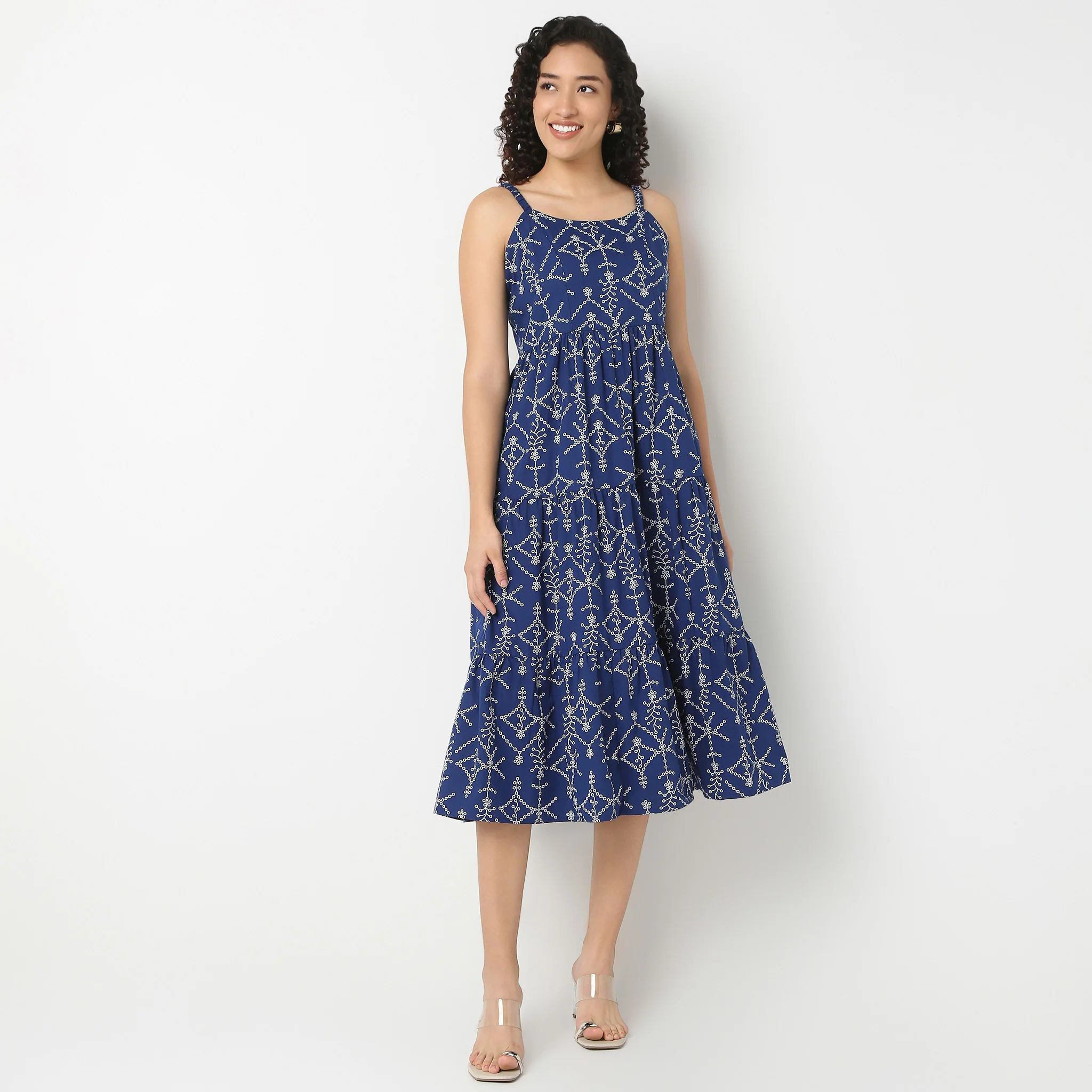 Strappy Schiffli Dress - Image 2